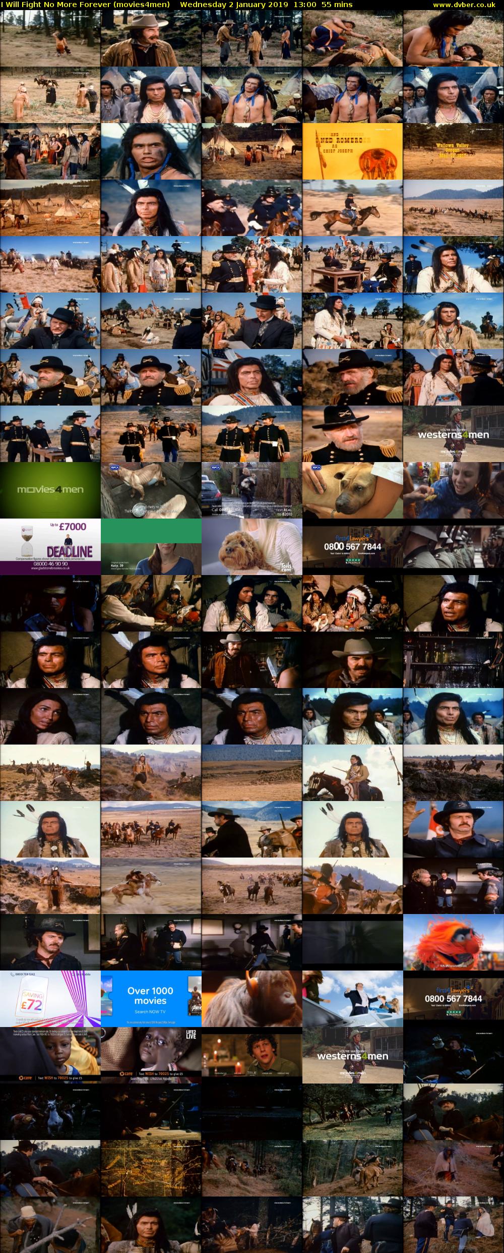 I Will Fight No More Forever (movies4men) Wednesday 2 January 2019 13:00 - 13:55