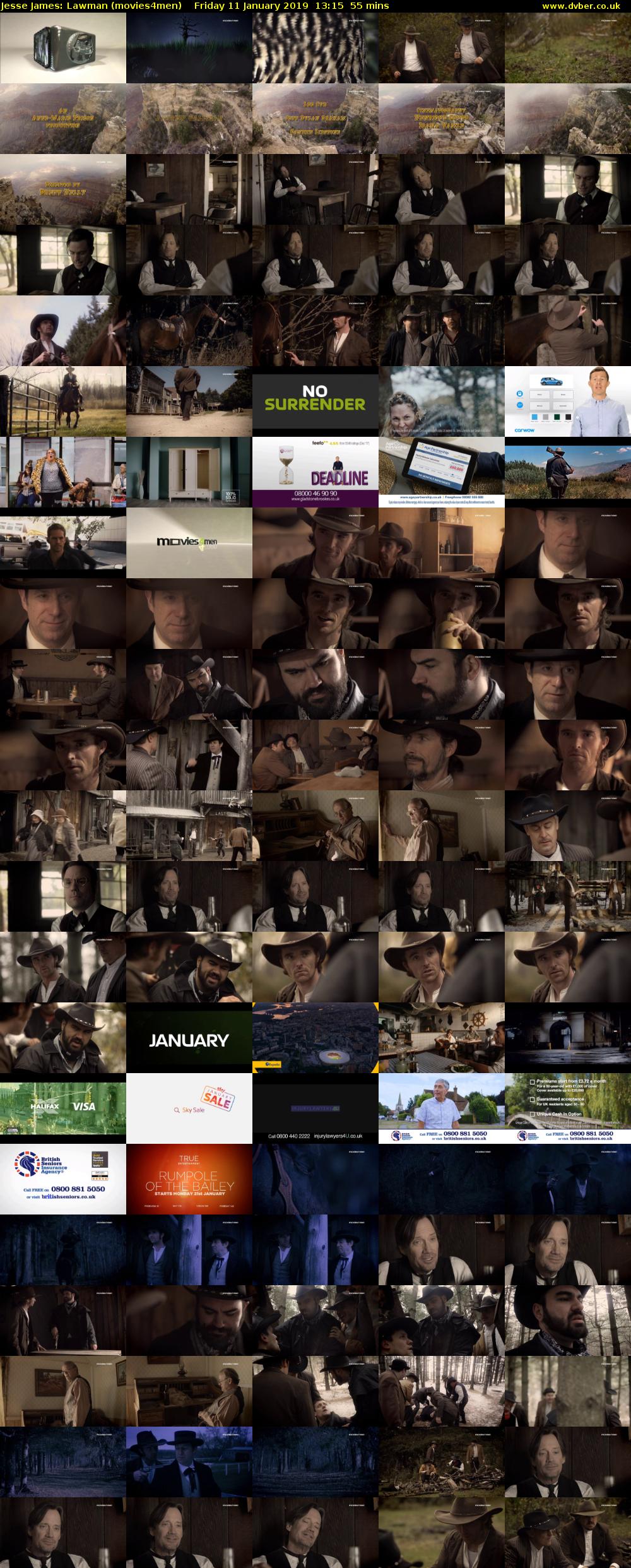 Jesse James: Lawman (movies4men) Friday 11 January 2019 13:15 - 14:10