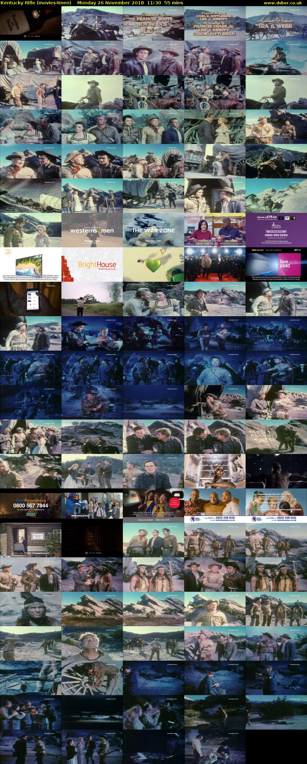 Kentucky Rifle (movies4men) Monday 26 November 2018 11:30 - 12:25