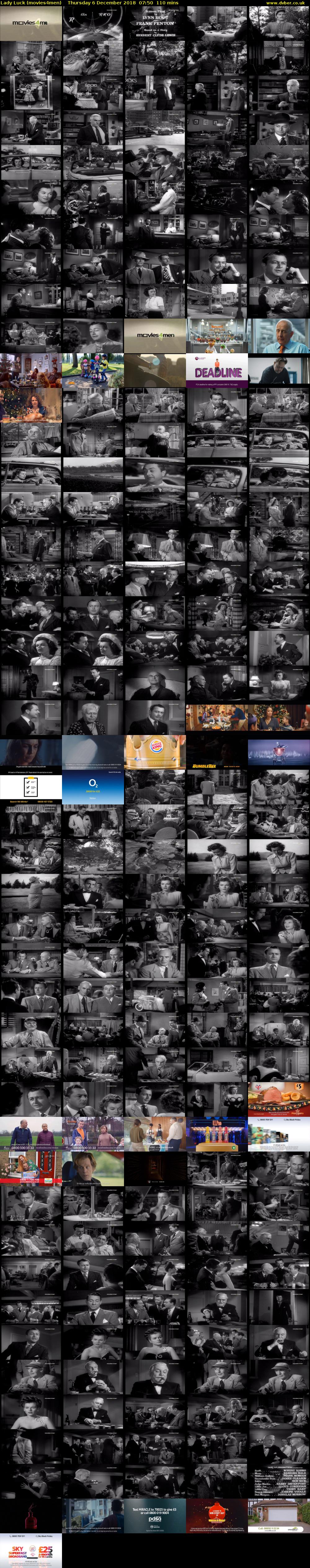 Lady Luck (movies4men) Thursday 6 December 2018 07:50 - 09:40