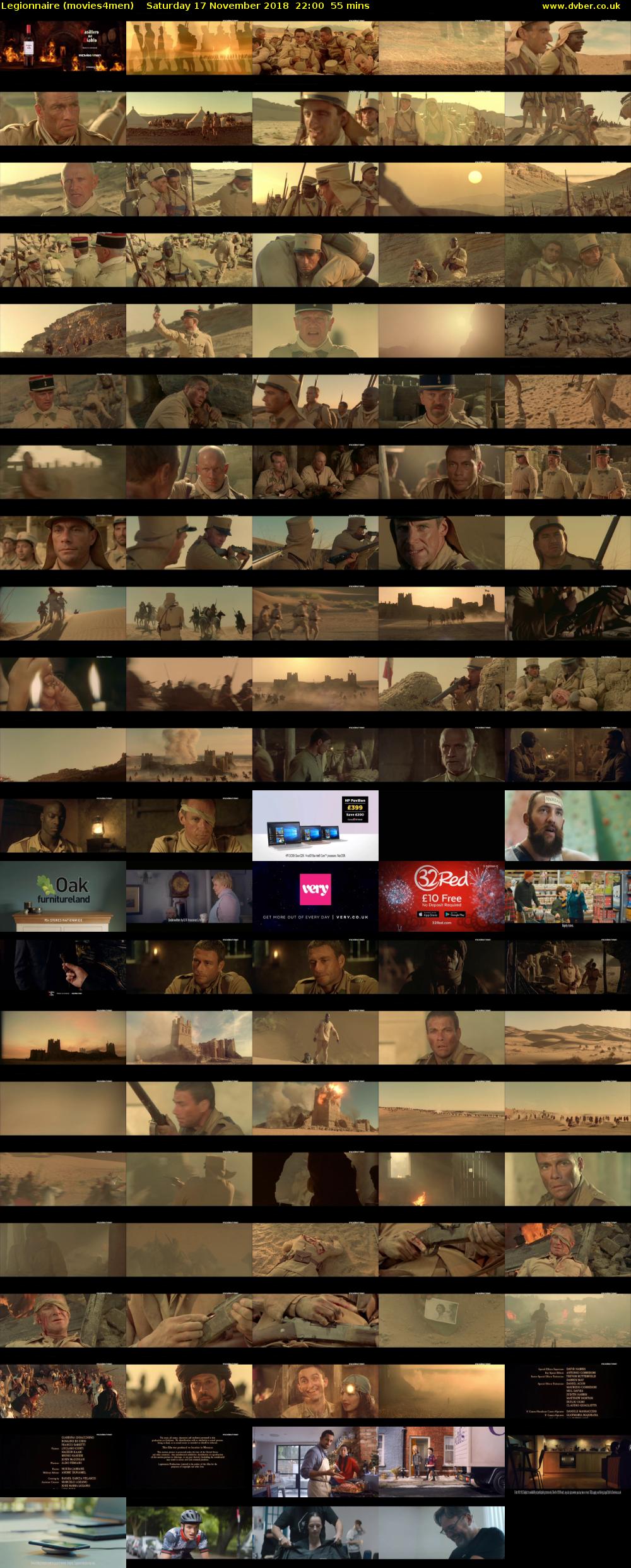 Legionnaire (movies4men) Saturday 17 November 2018 22:00 - 22:55