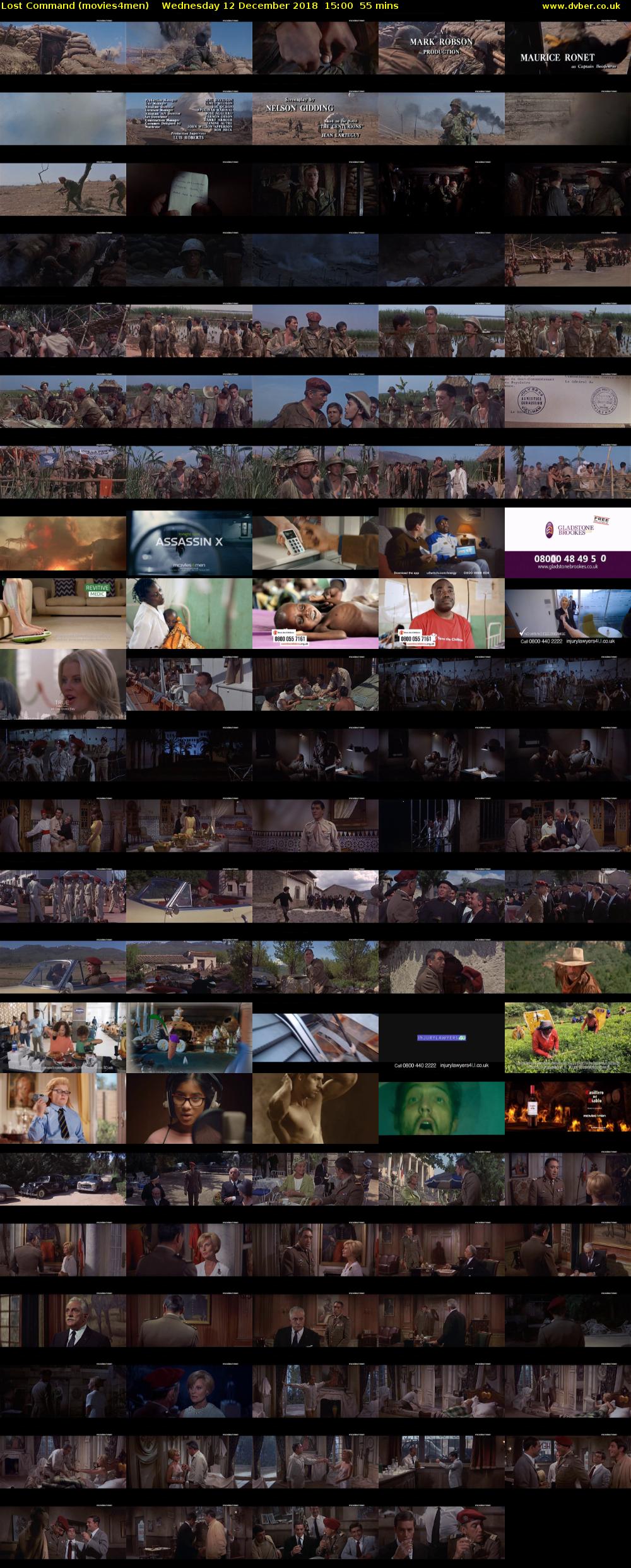 Lost Command (movies4men) Wednesday 12 December 2018 15:00 - 15:55