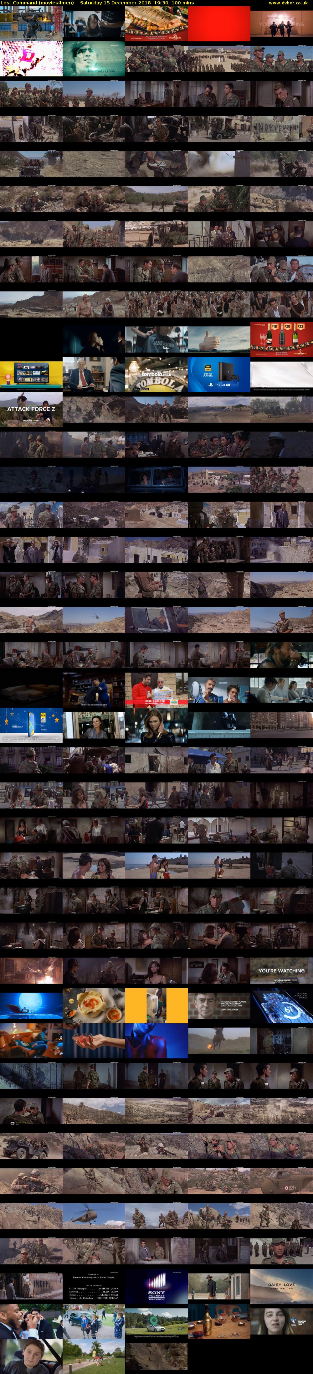 Lost Command (movies4men) Saturday 15 December 2018 19:30 - 21:10