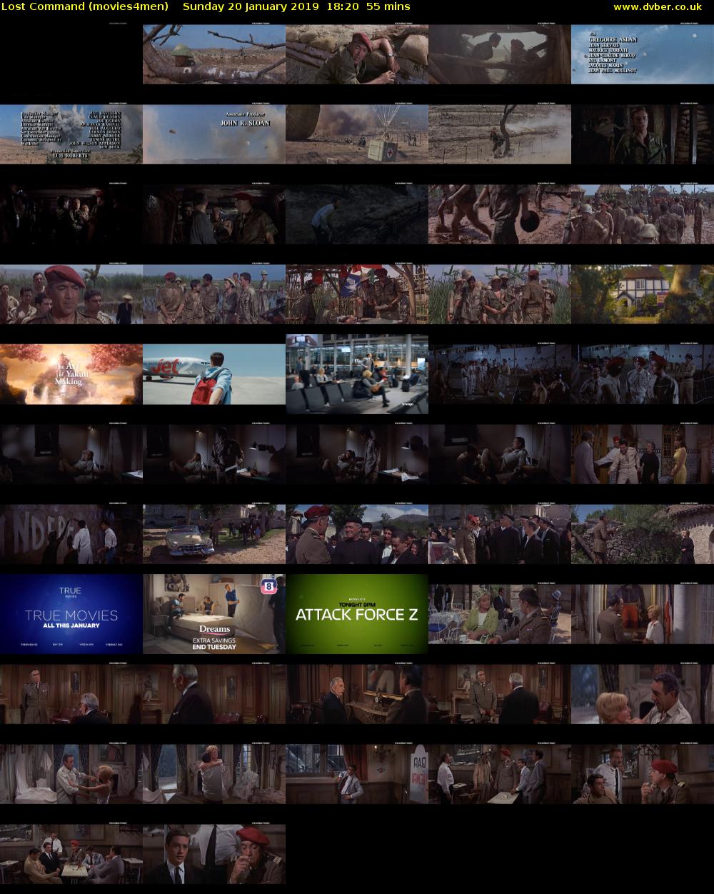 Lost Command (movies4men) Sunday 20 January 2019 18:20 - 19:15