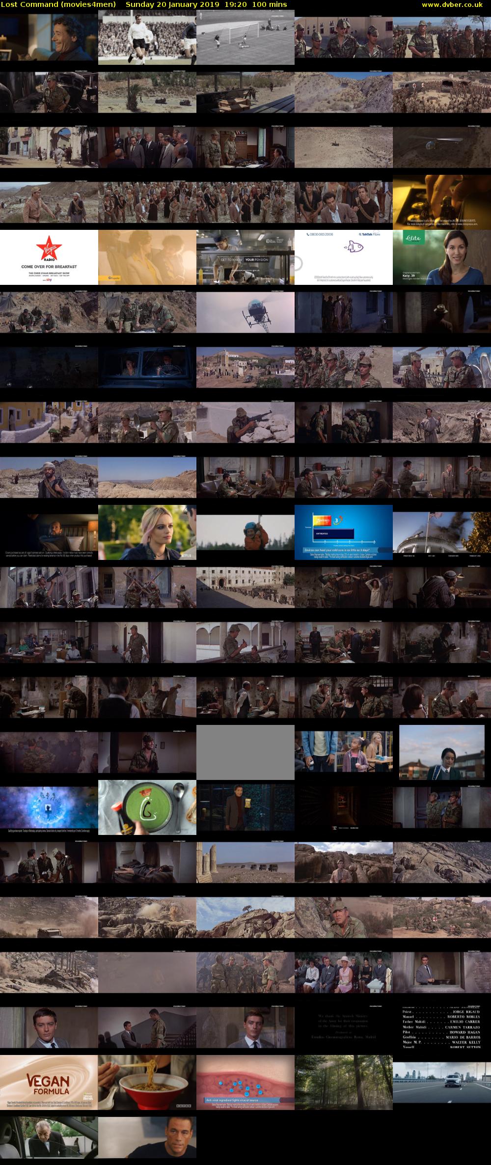 Lost Command (movies4men) Sunday 20 January 2019 19:20 - 21:00