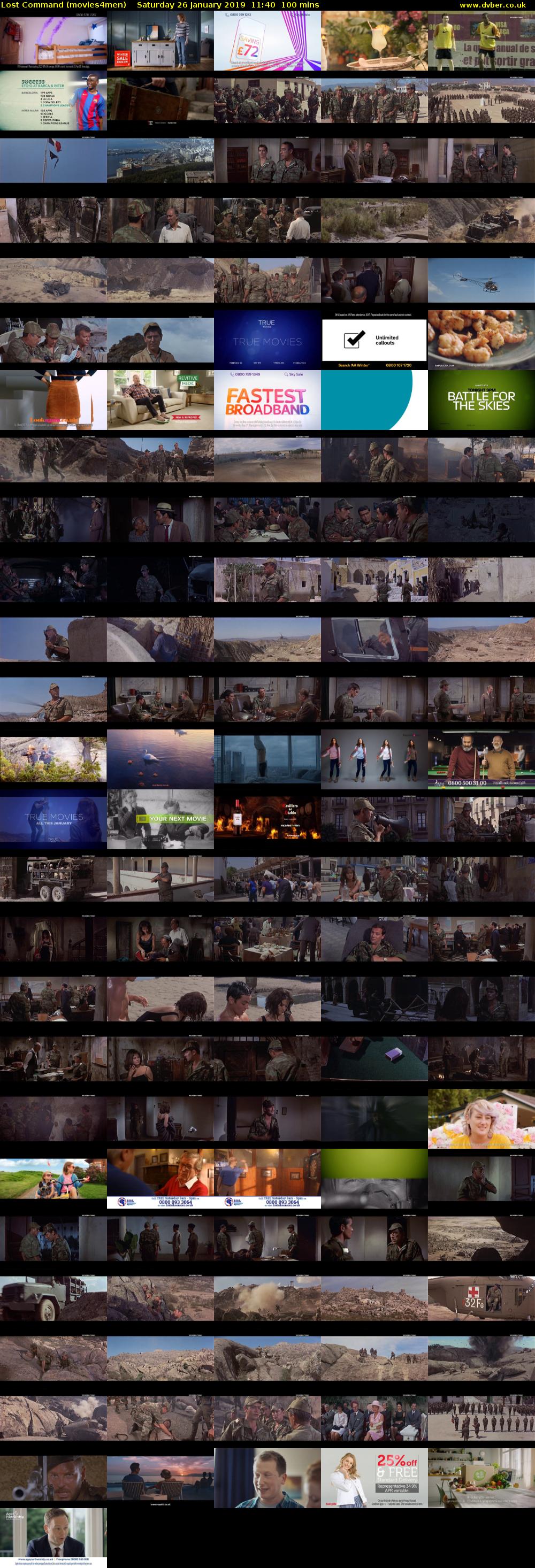 Lost Command (movies4men) Saturday 26 January 2019 11:40 - 13:20