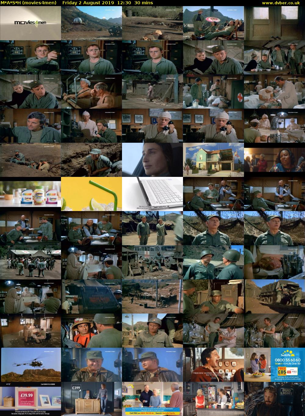 M*A*S*H (movies4men) Friday 2 August 2019 12:30 - 13:00