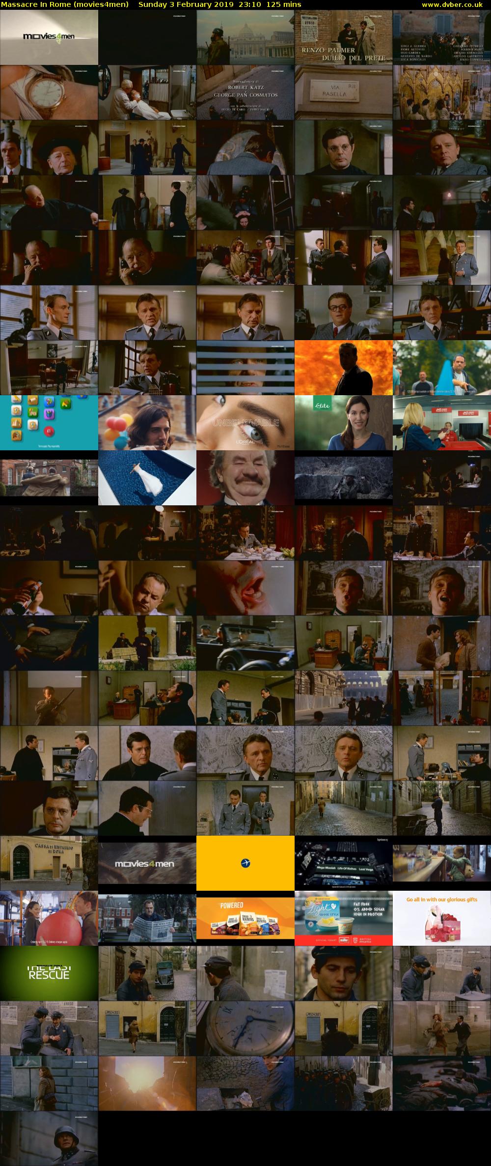 Massacre In Rome (movies4men) Sunday 3 February 2019 23:10 - 01:15