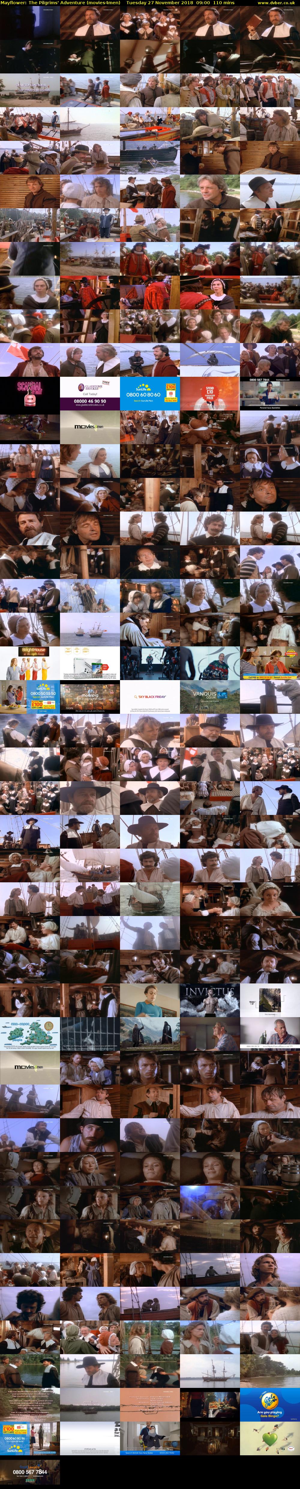 Mayflower: The Pilgrims' Adventure (movies4men) Tuesday 27 November 2018 09:00 - 10:50