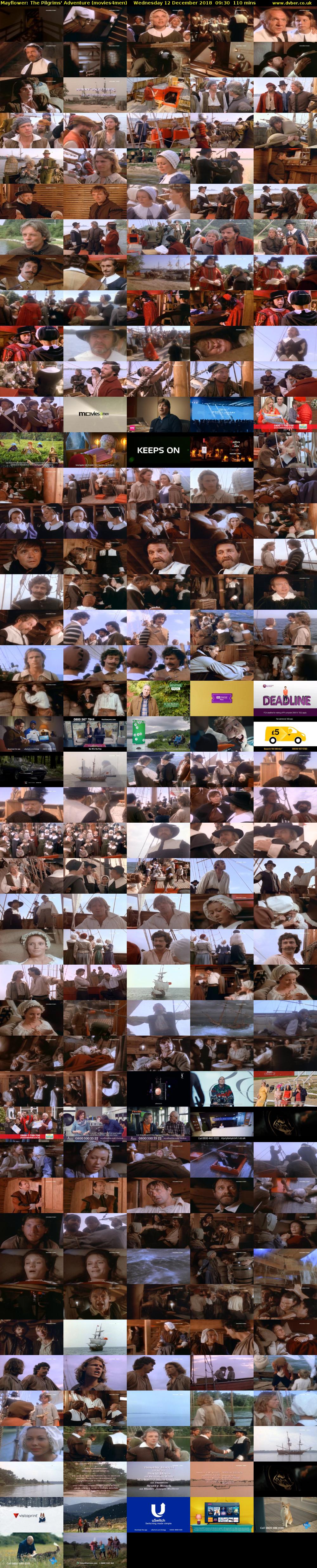 Mayflower: The Pilgrims' Adventure (movies4men) Wednesday 12 December 2018 09:30 - 11:20