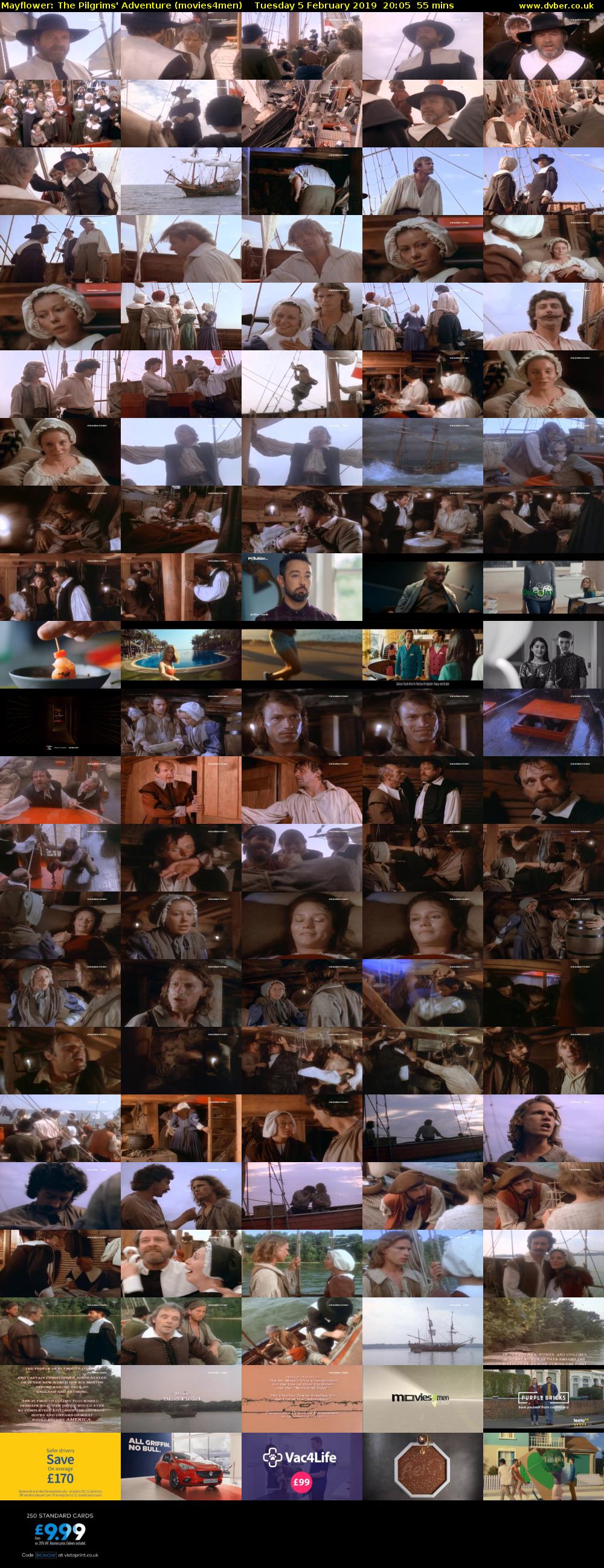 Mayflower: The Pilgrims' Adventure (movies4men) Tuesday 5 February 2019 20:05 - 21:00