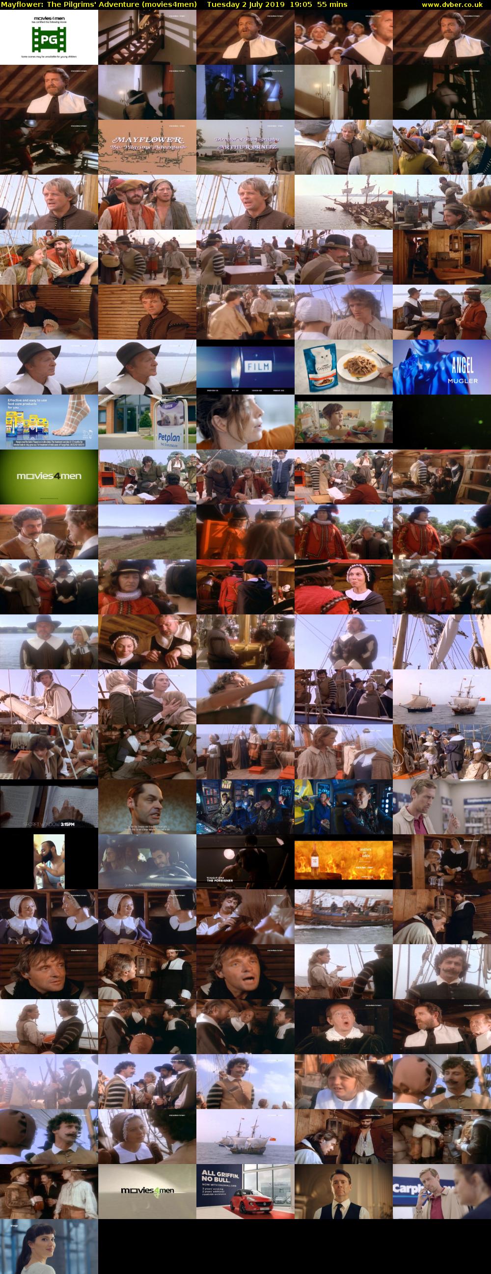 Mayflower: The Pilgrims' Adventure (movies4men) Tuesday 2 July 2019 19:05 - 20:00