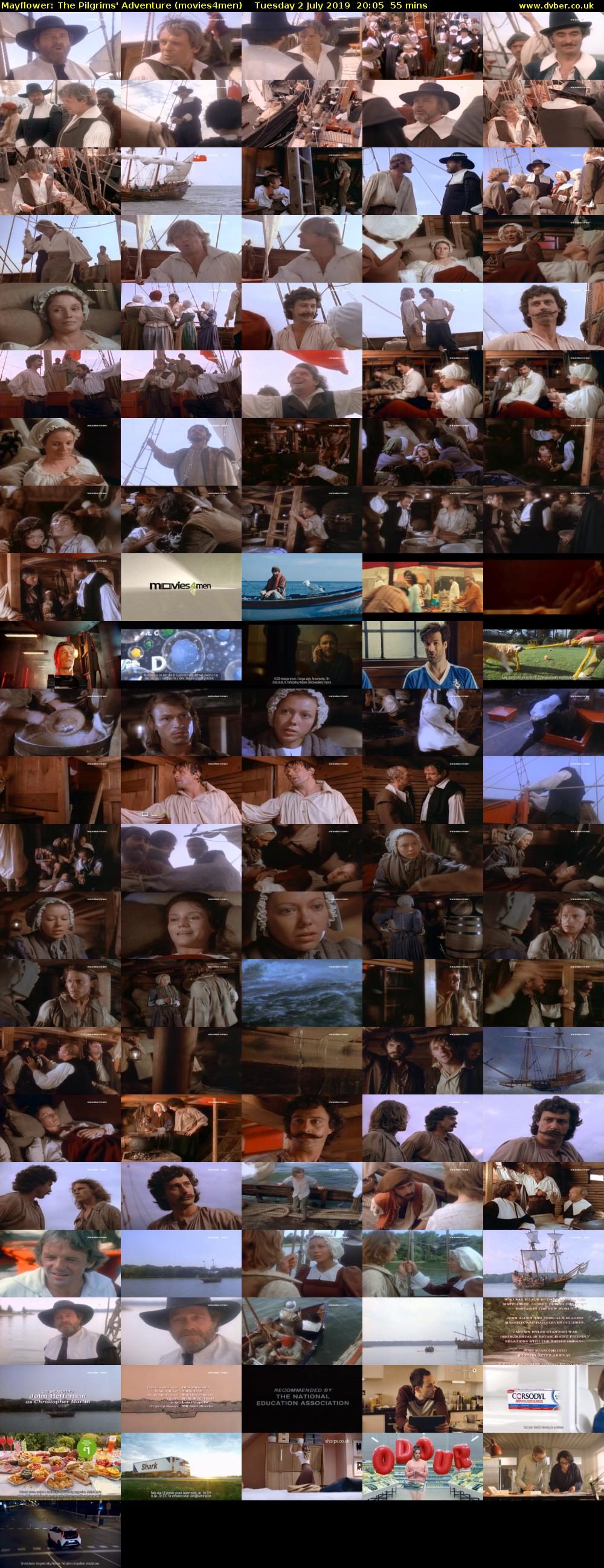 Mayflower: The Pilgrims' Adventure (movies4men) Tuesday 2 July 2019 20:05 - 21:00