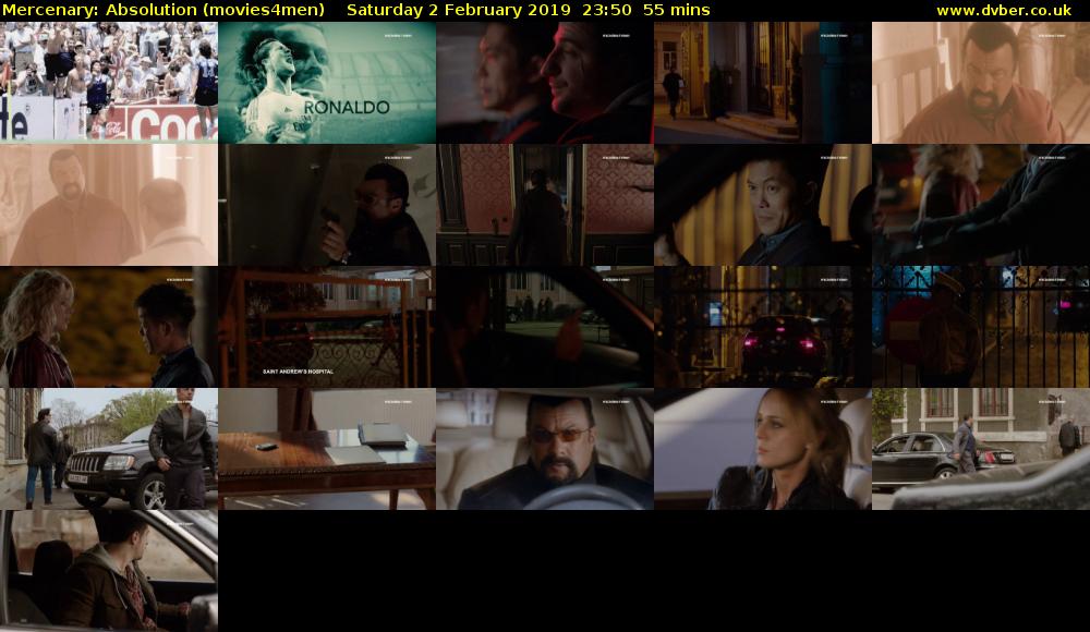 Mercenary: Absolution (movies4men) Saturday 2 February 2019 23:50 - 00:45