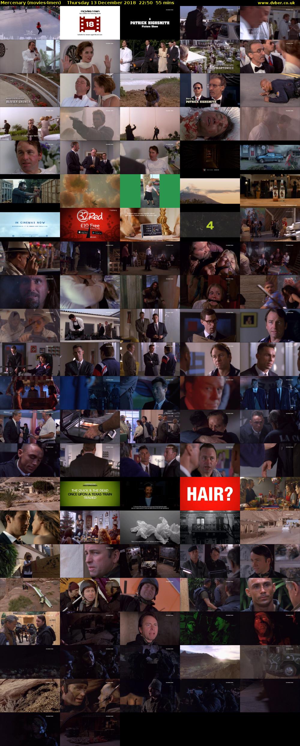 Mercenary (movies4men) Thursday 13 December 2018 22:50 - 23:45