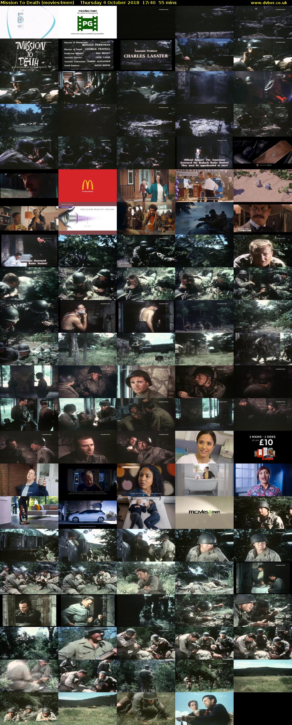 Mission To Death (movies4men) Thursday 4 October 2018 17:40 - 18:35
