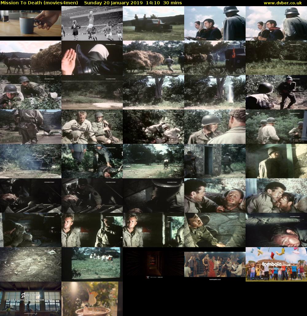 Mission To Death (movies4men) Sunday 20 January 2019 14:10 - 14:40