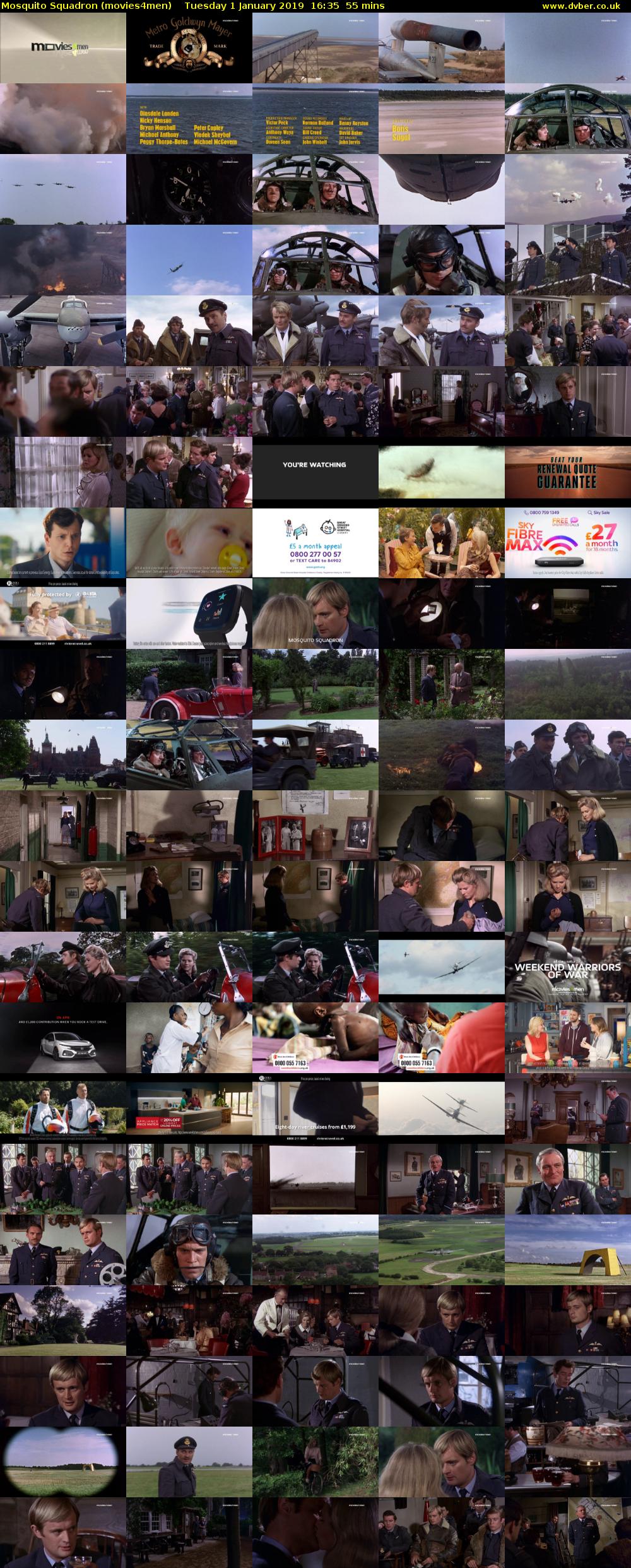 Mosquito Squadron (movies4men) Tuesday 1 January 2019 16:35 - 17:30