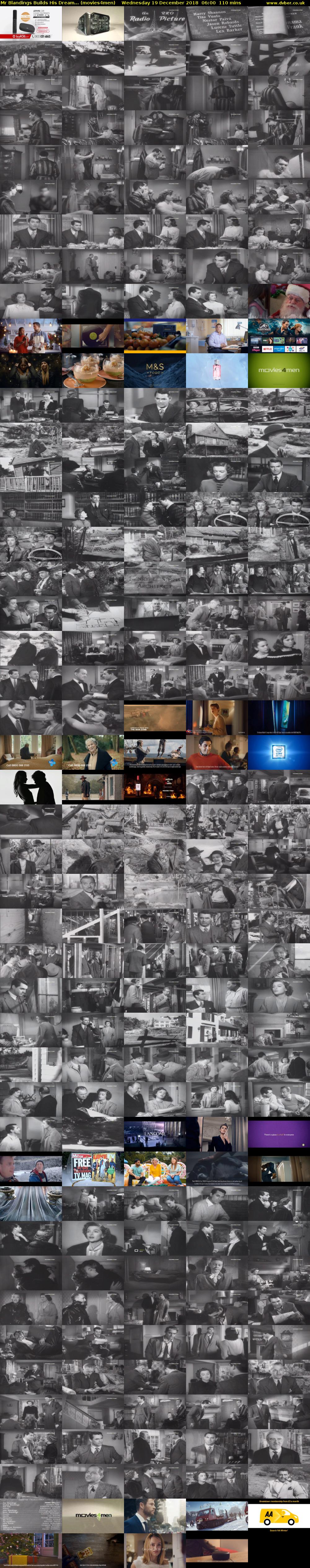 Mr Blandings Builds His Dream... (movies4men) Wednesday 19 December 2018 06:00 - 07:50