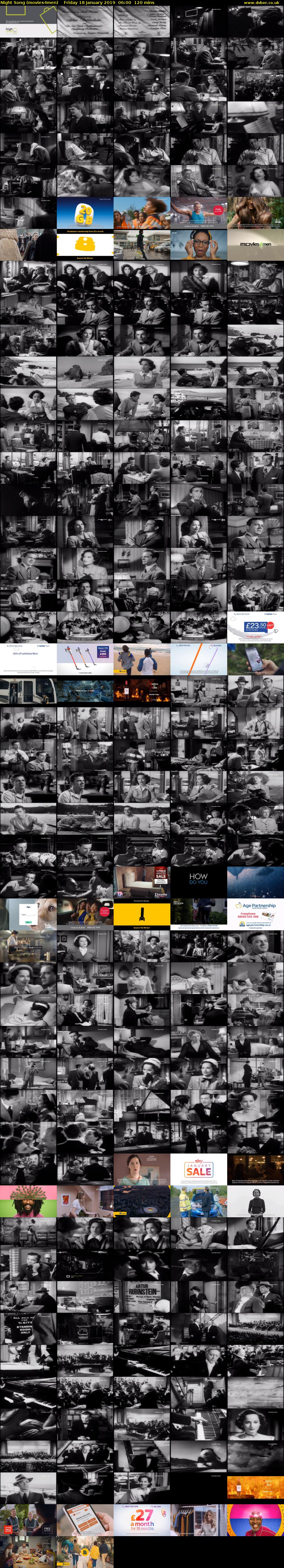 Night Song (movies4men) Friday 18 January 2019 06:00 - 08:00