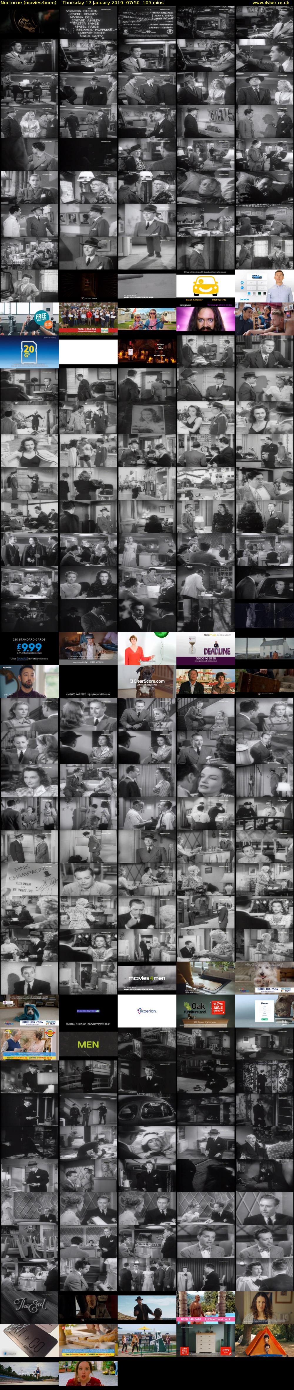 Nocturne (movies4men) Thursday 17 January 2019 07:50 - 09:35