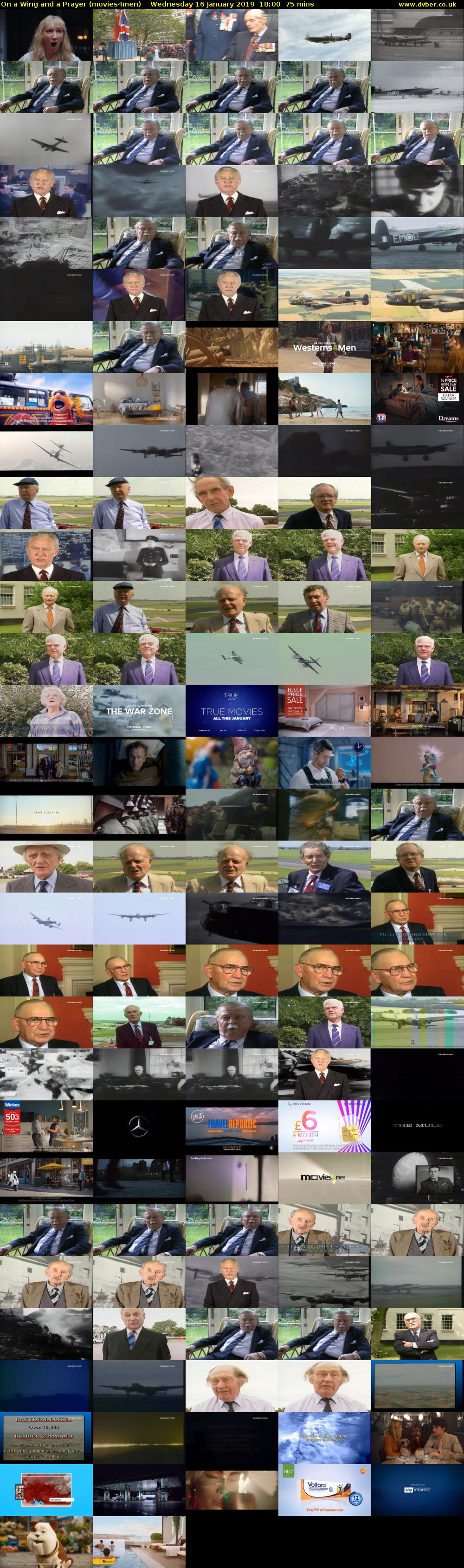 On a Wing and a Prayer (movies4men) Wednesday 16 January 2019 18:00 - 19:15