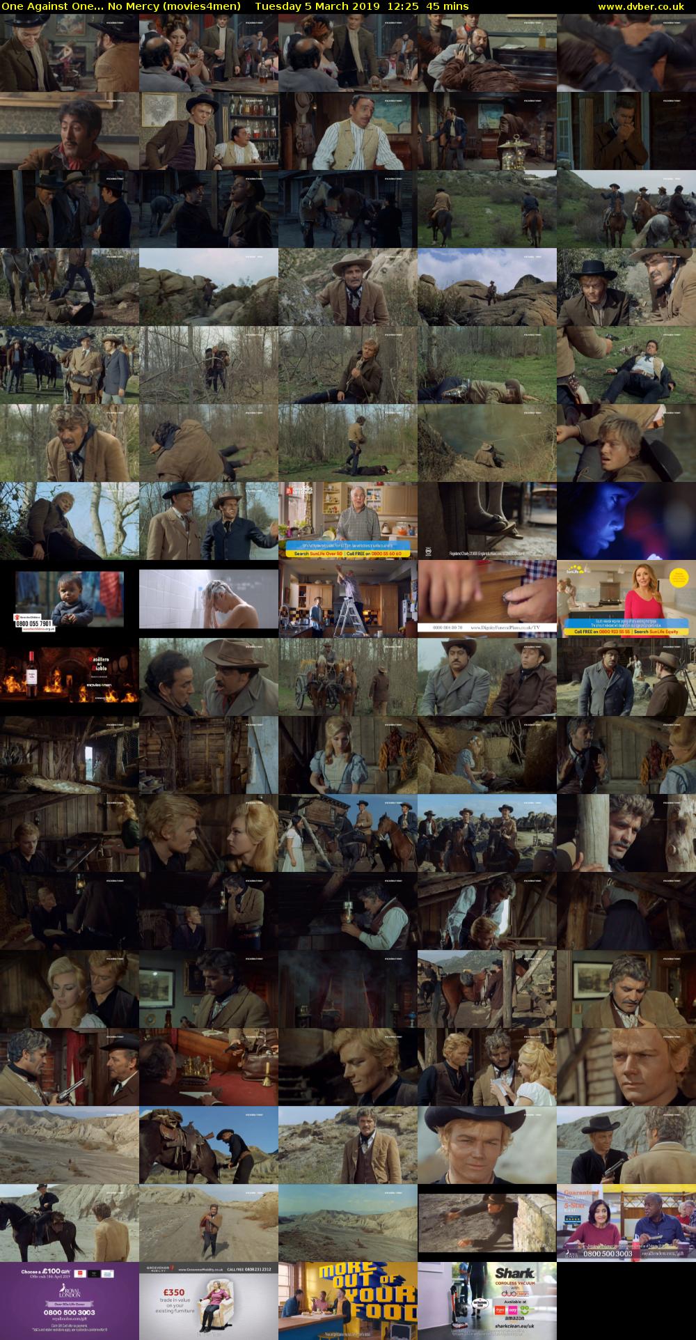 One Against One... No Mercy (movies4men) Tuesday 5 March 2019 12:25 - 13:10