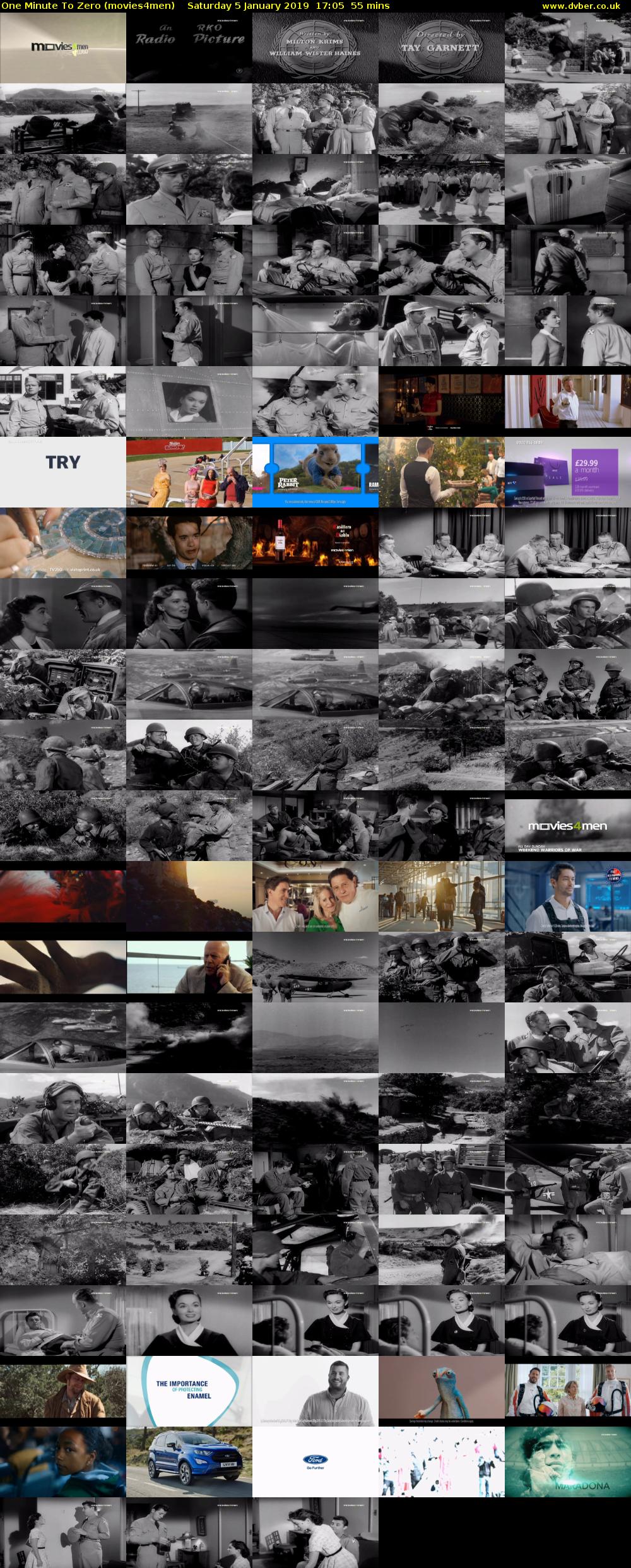 One Minute To Zero (movies4men) Saturday 5 January 2019 17:05 - 18:00