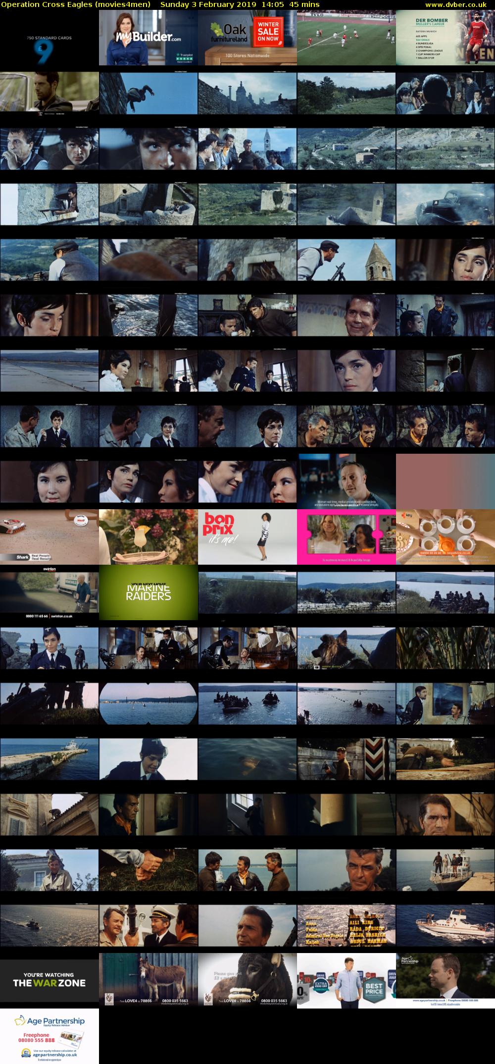 Operation Cross Eagles (movies4men) Sunday 3 February 2019 14:05 - 14:50