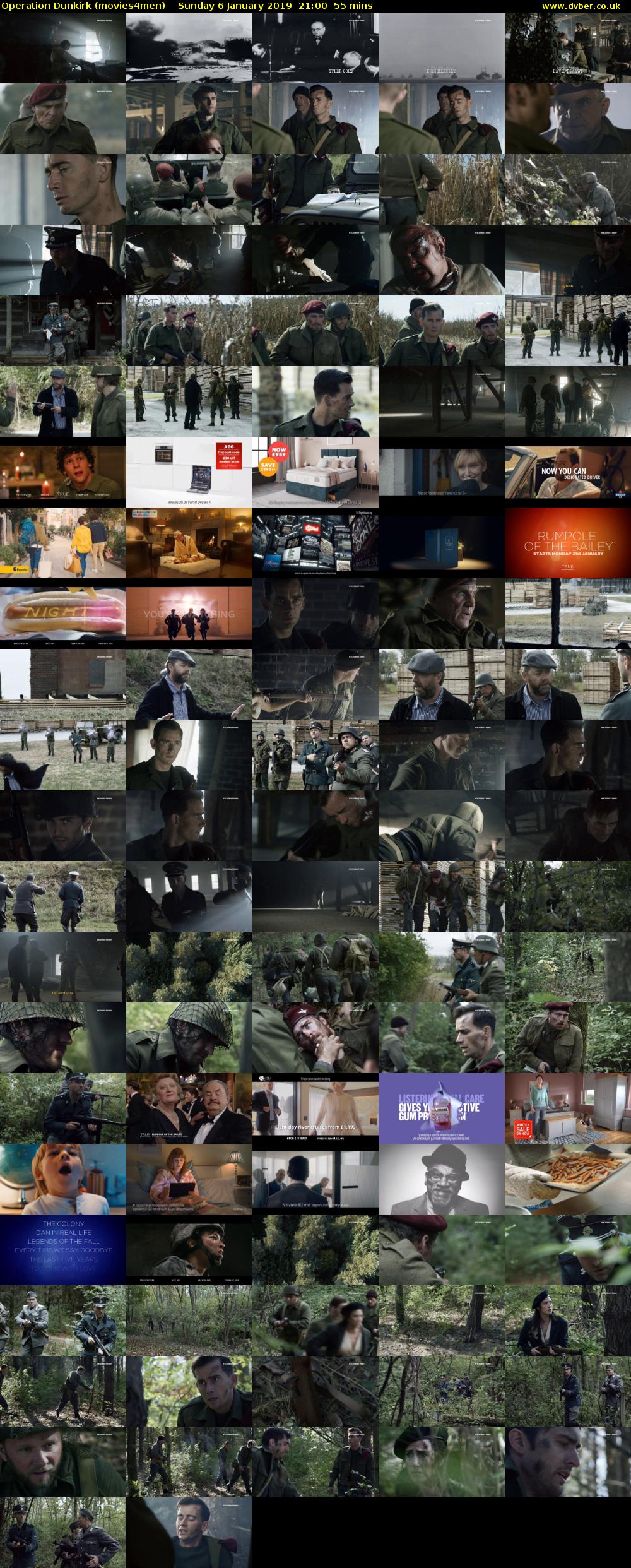 Operation Dunkirk (movies4men) Sunday 6 January 2019 21:00 - 21:55