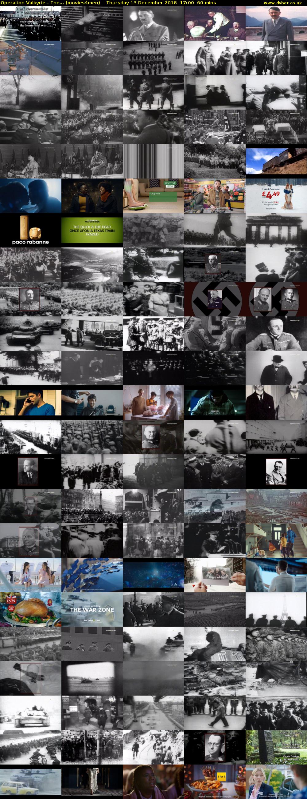 Operation Valkyrie - The... (movies4men) Thursday 13 December 2018 17:00 - 18:00