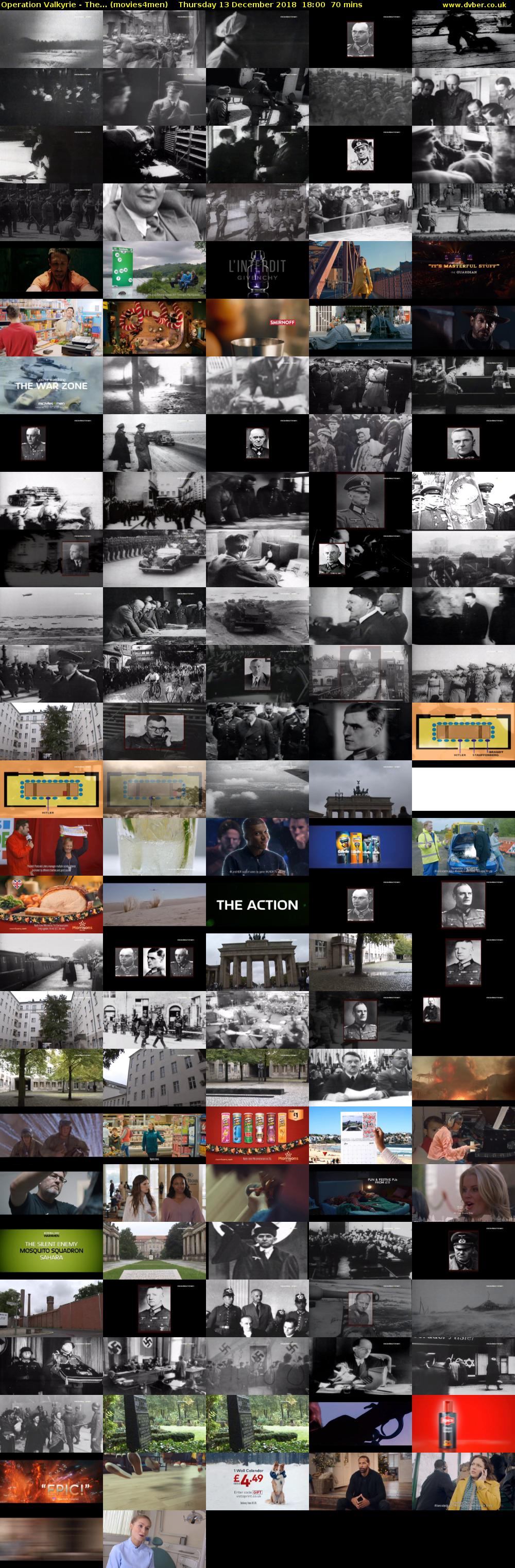 Operation Valkyrie - The... (movies4men) Thursday 13 December 2018 18:00 - 19:10