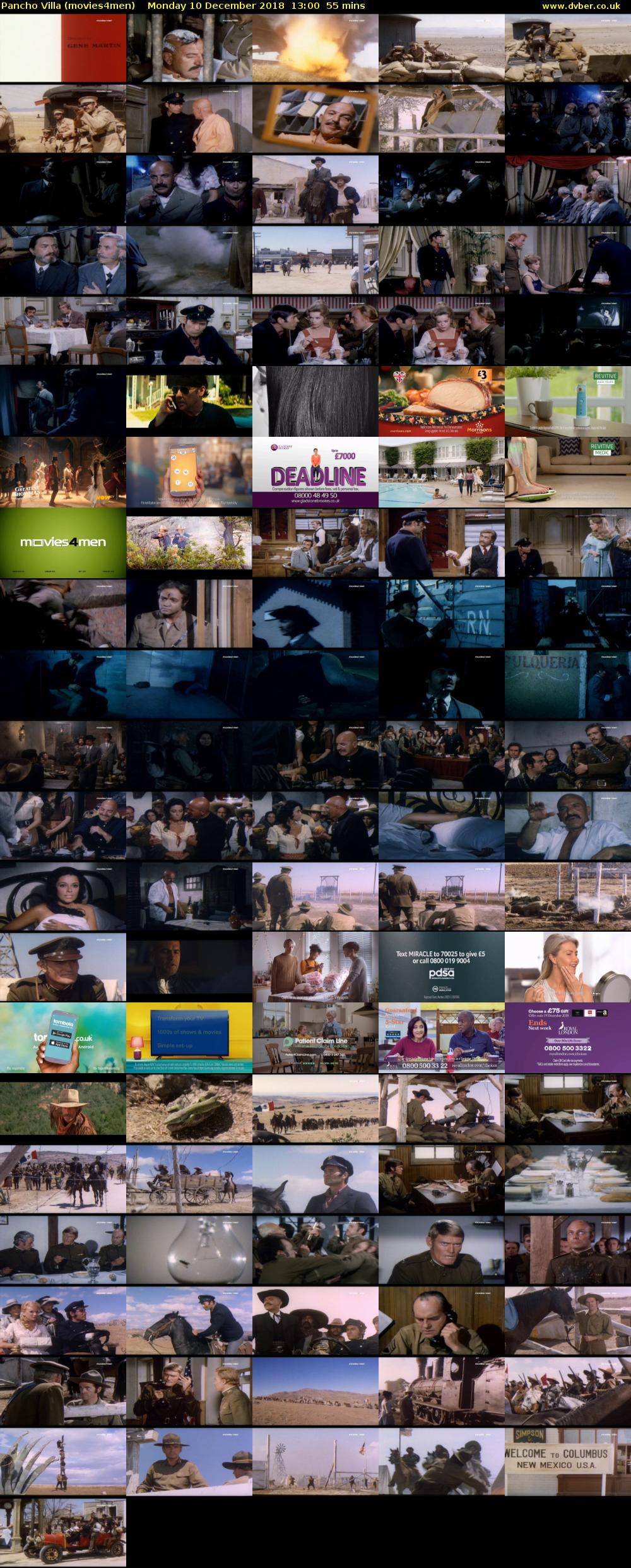 Pancho Villa (movies4men) Monday 10 December 2018 13:00 - 13:55