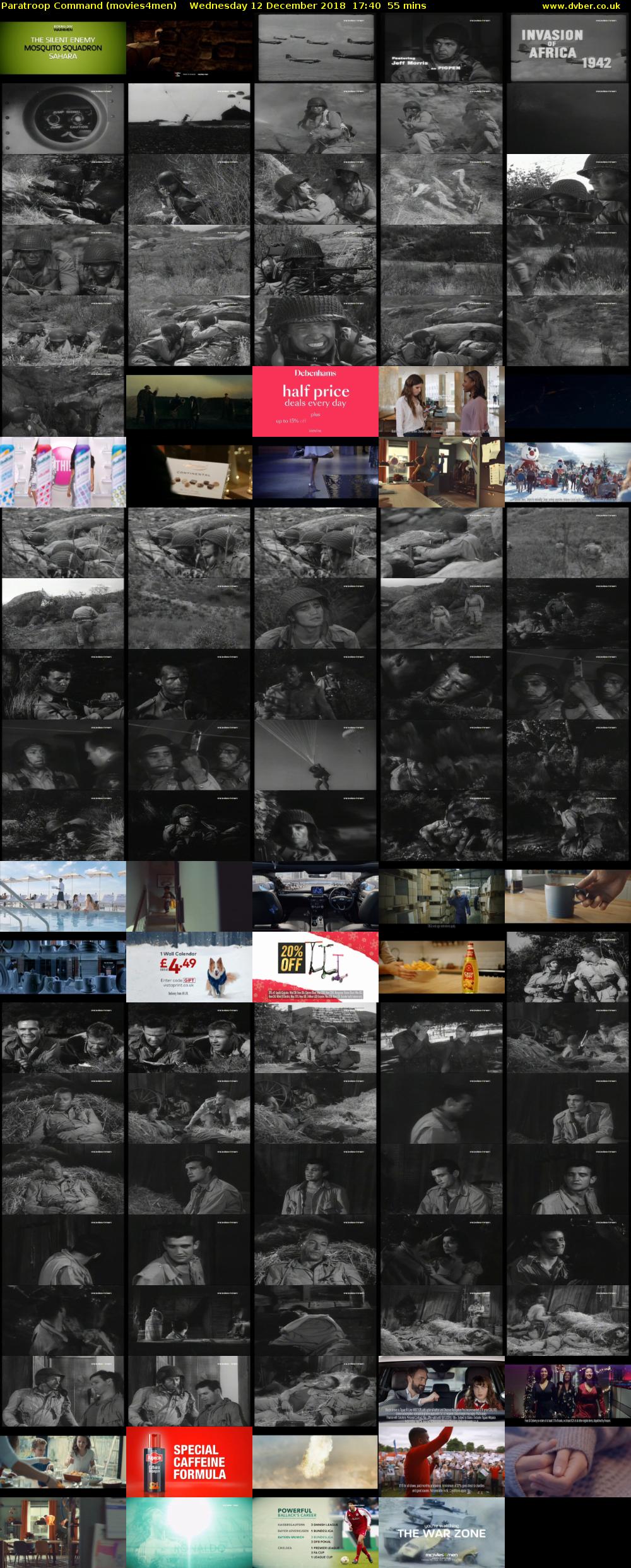 Paratroop Command (movies4men) Wednesday 12 December 2018 17:40 - 18:35