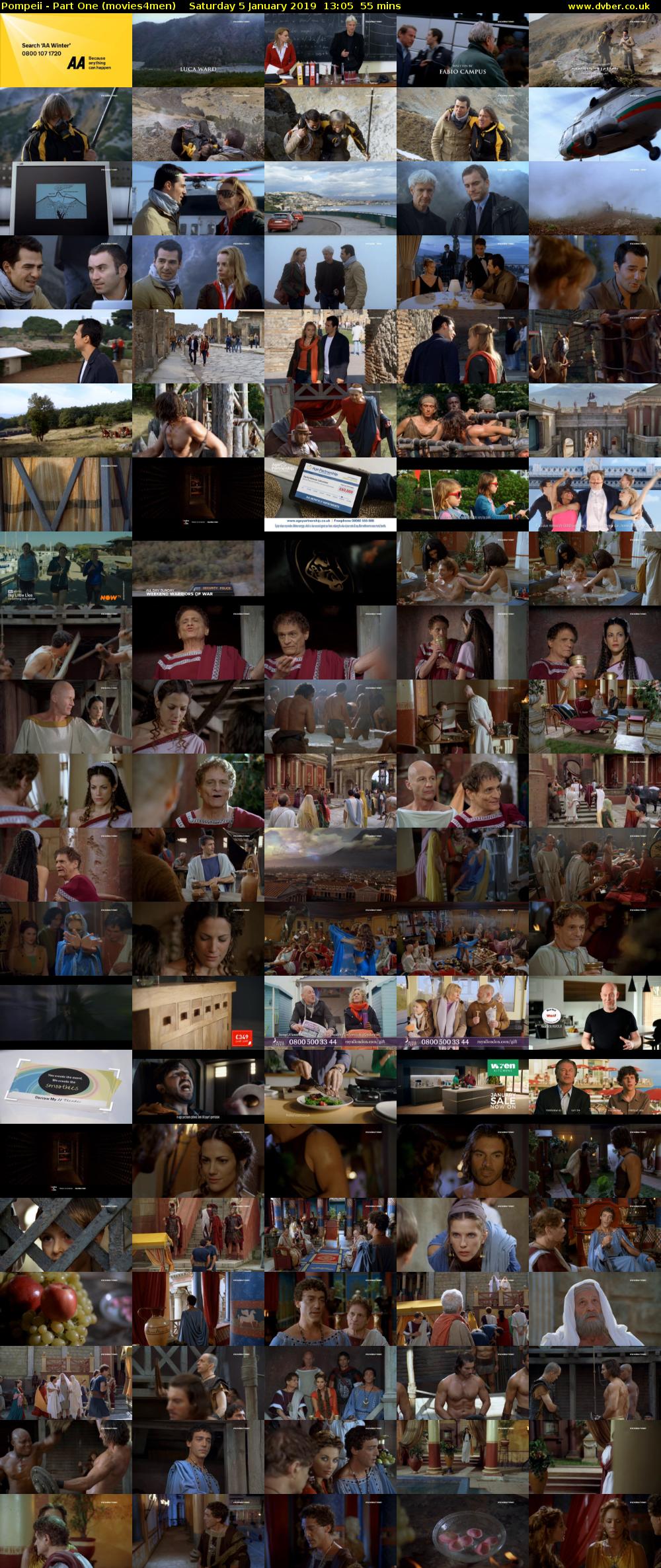 Pompeii - Part One (movies4men) Saturday 5 January 2019 13:05 - 14:00