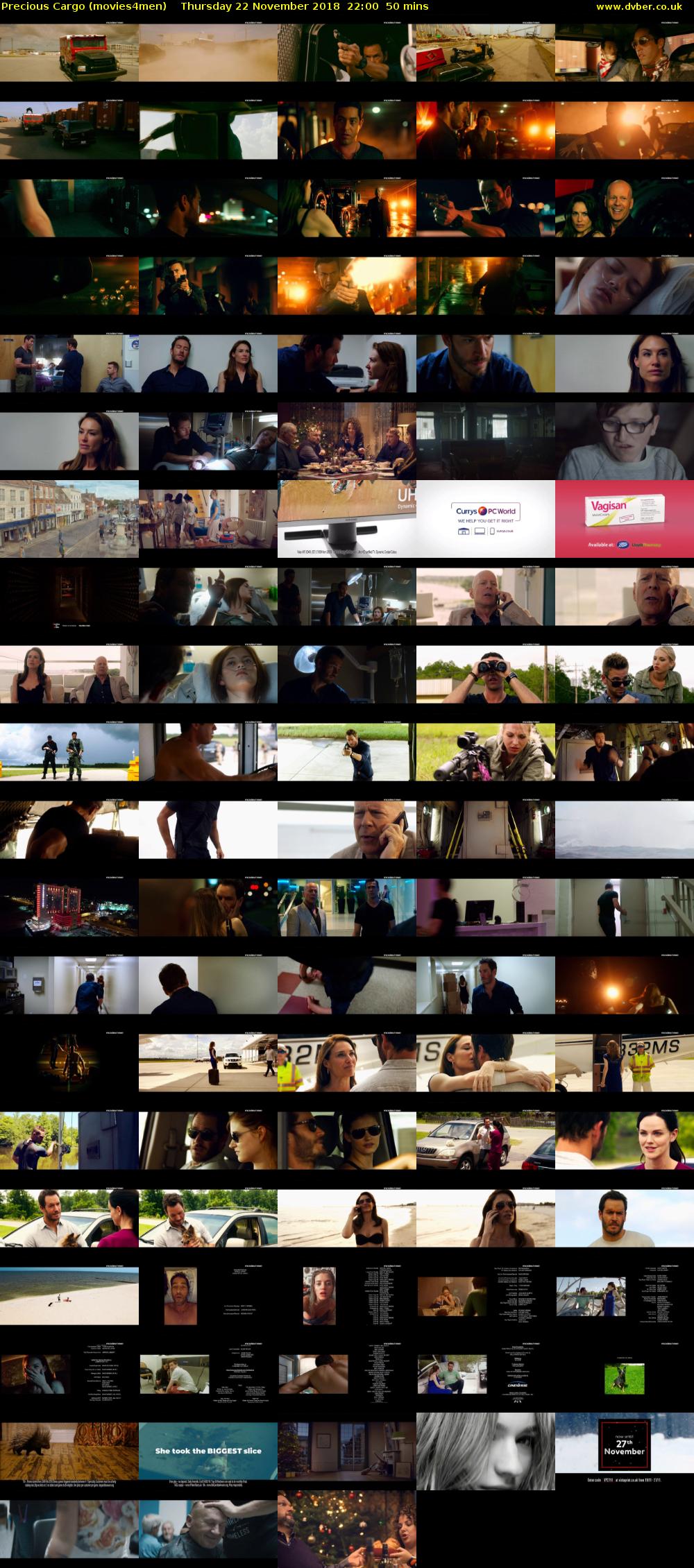 Precious Cargo (movies4men) Thursday 22 November 2018 22:00 - 22:50