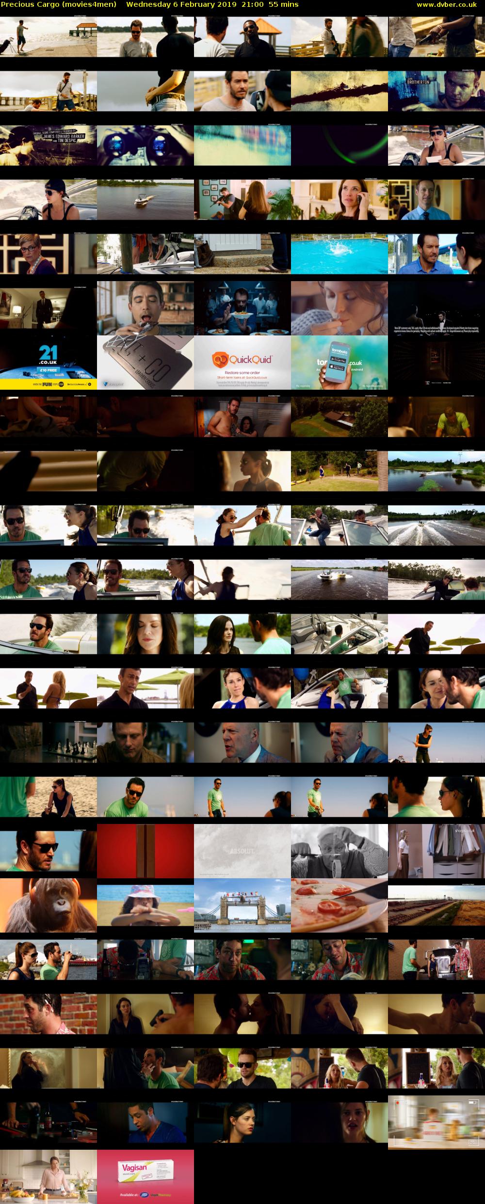 Precious Cargo (movies4men) Wednesday 6 February 2019 21:00 - 21:55