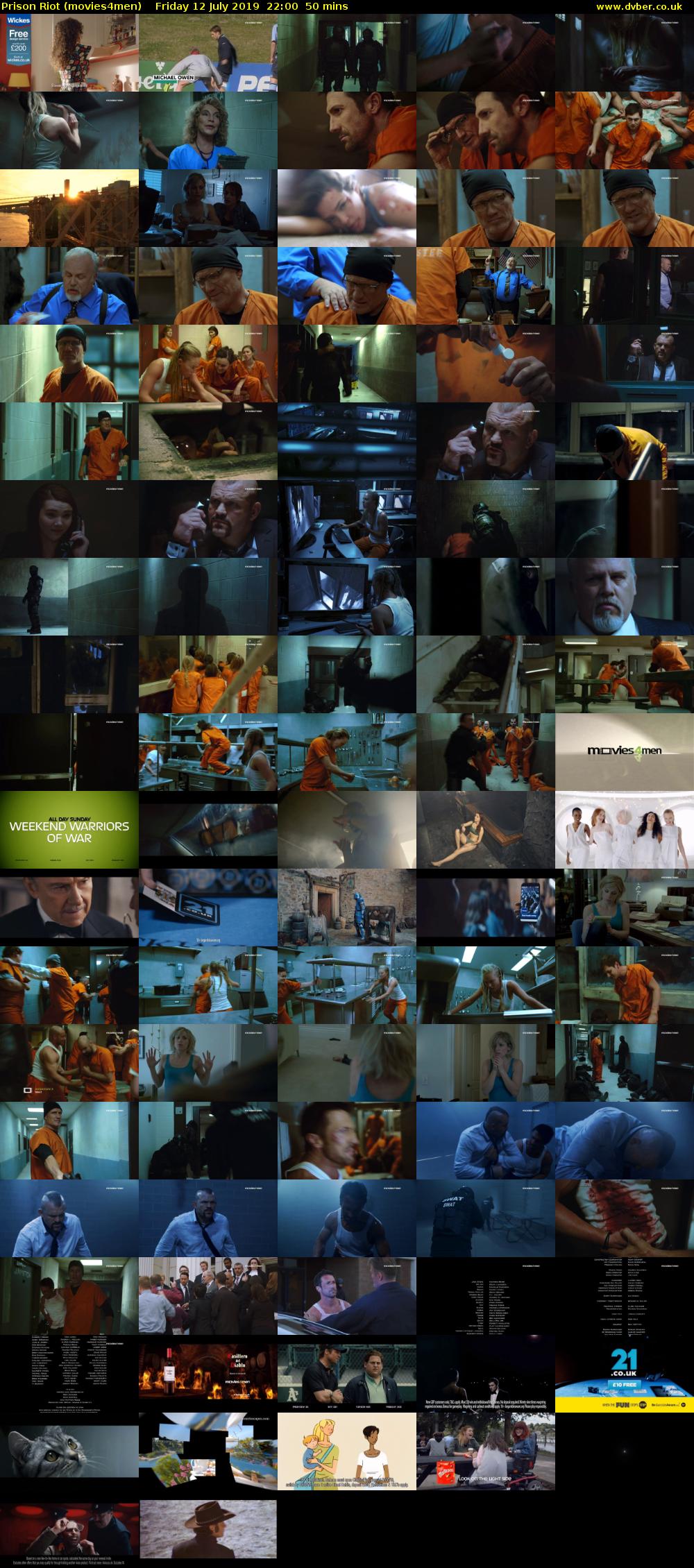 Prison Riot (movies4men) Friday 12 July 2019 22:00 - 22:50