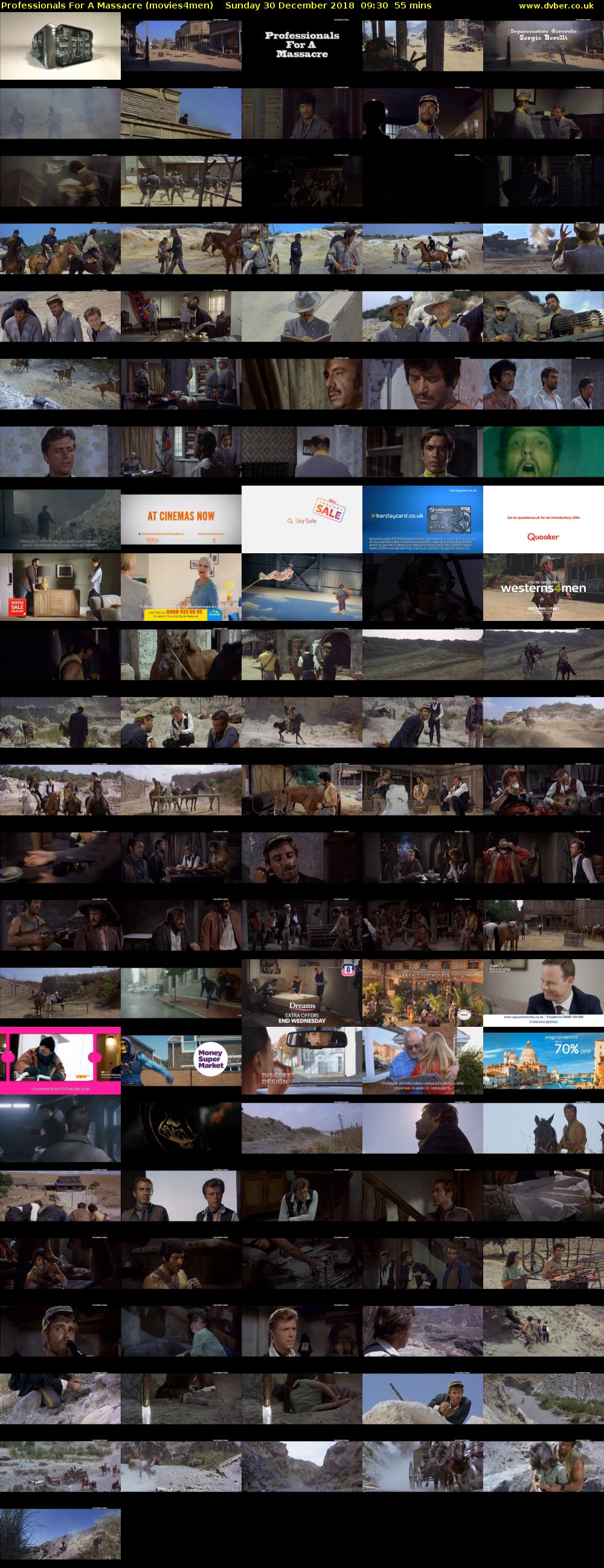 Professionals For A Massacre (movies4men) Sunday 30 December 2018 09:30 - 10:25