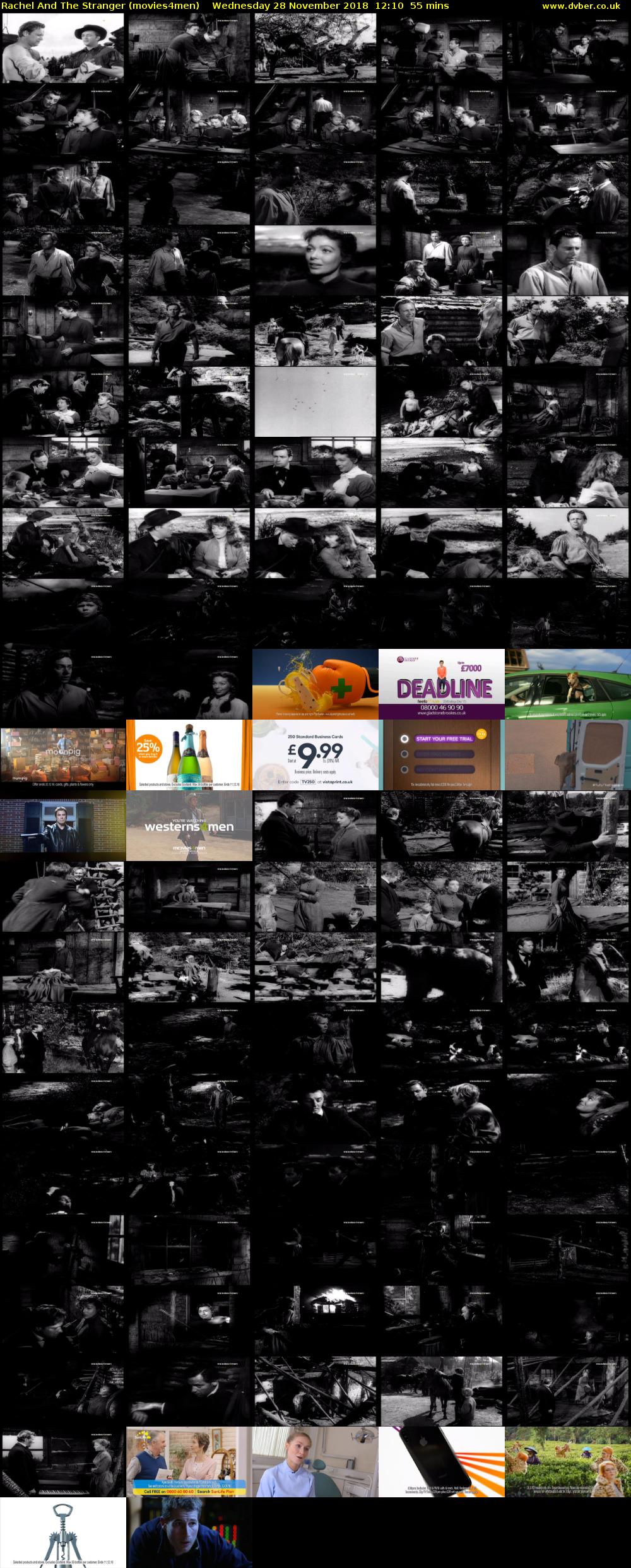 Rachel And The Stranger (movies4men) Wednesday 28 November 2018 12:10 - 13:05