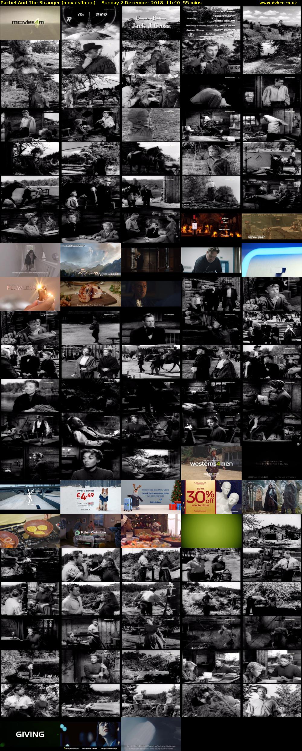 Rachel And The Stranger (movies4men) Sunday 2 December 2018 11:40 - 12:35