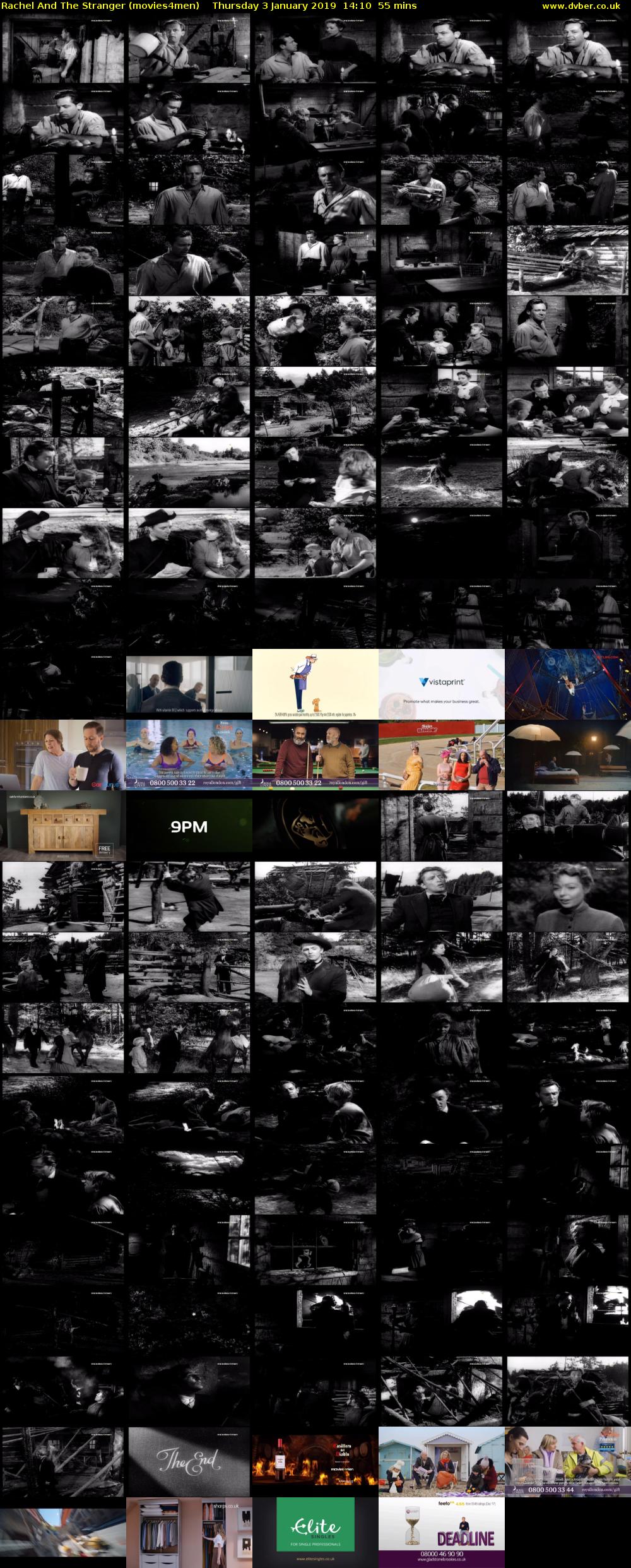 Rachel And The Stranger (movies4men) Thursday 3 January 2019 14:10 - 15:05