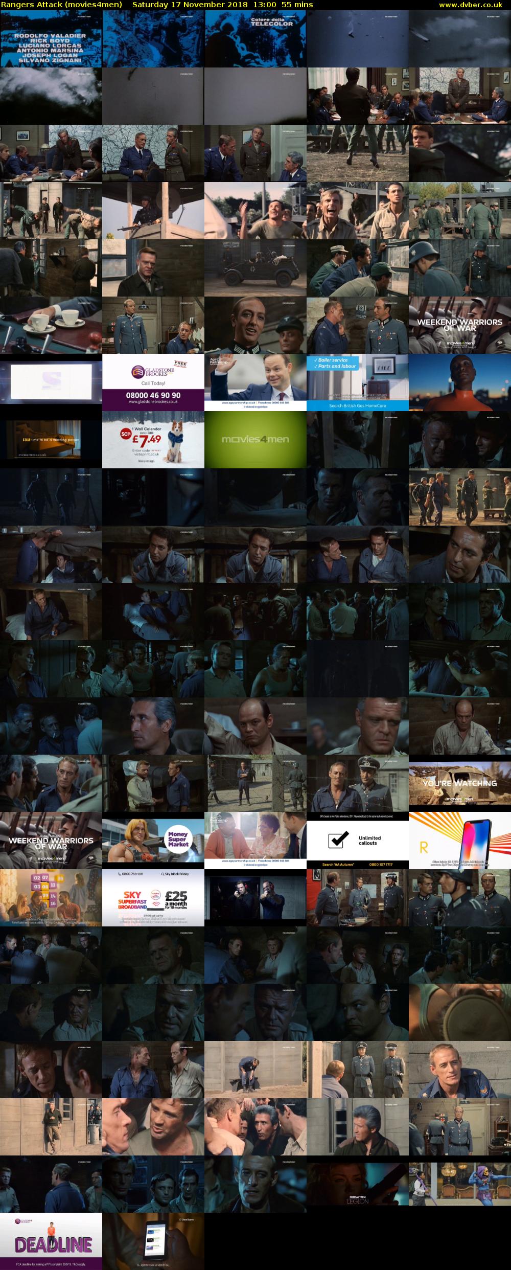 Rangers Attack (movies4men) Saturday 17 November 2018 13:00 - 13:55