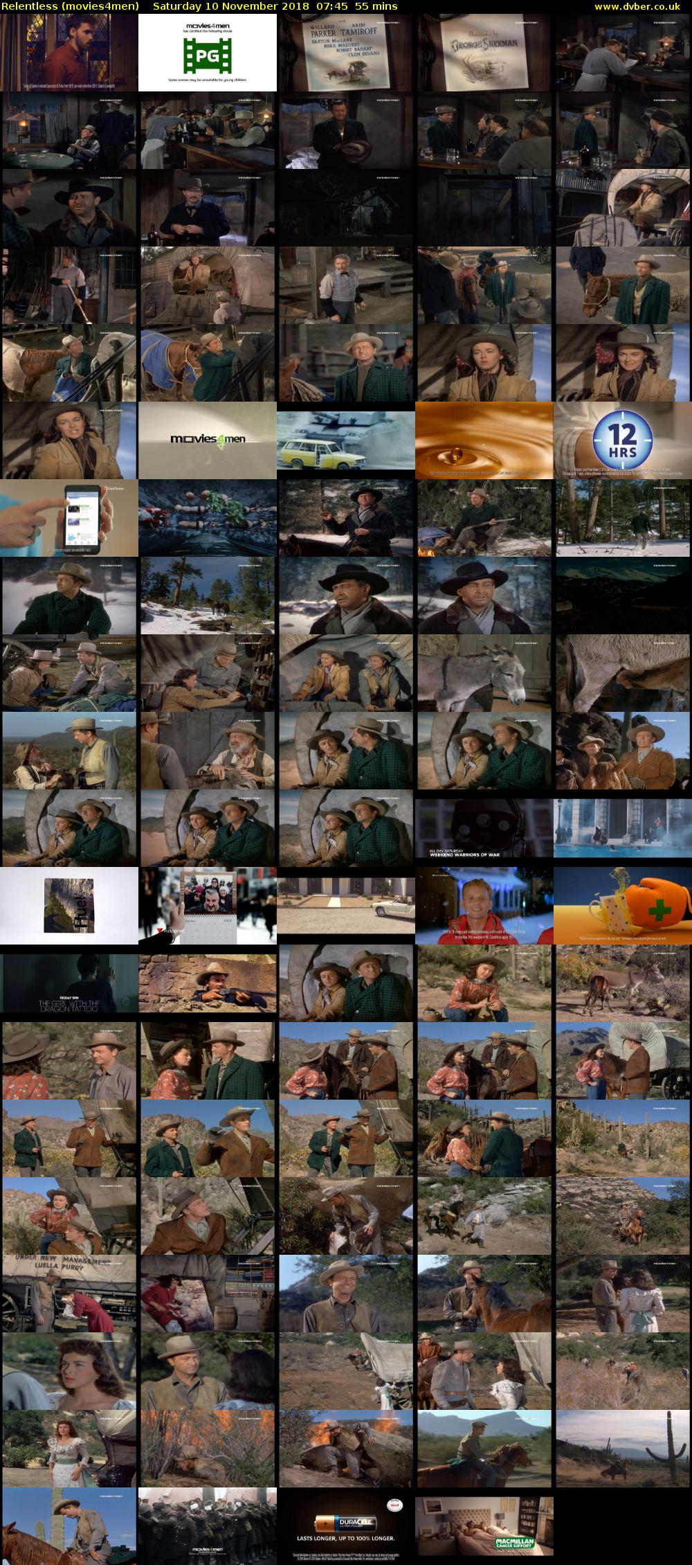 Relentless (movies4men) Saturday 10 November 2018 07:45 - 08:40