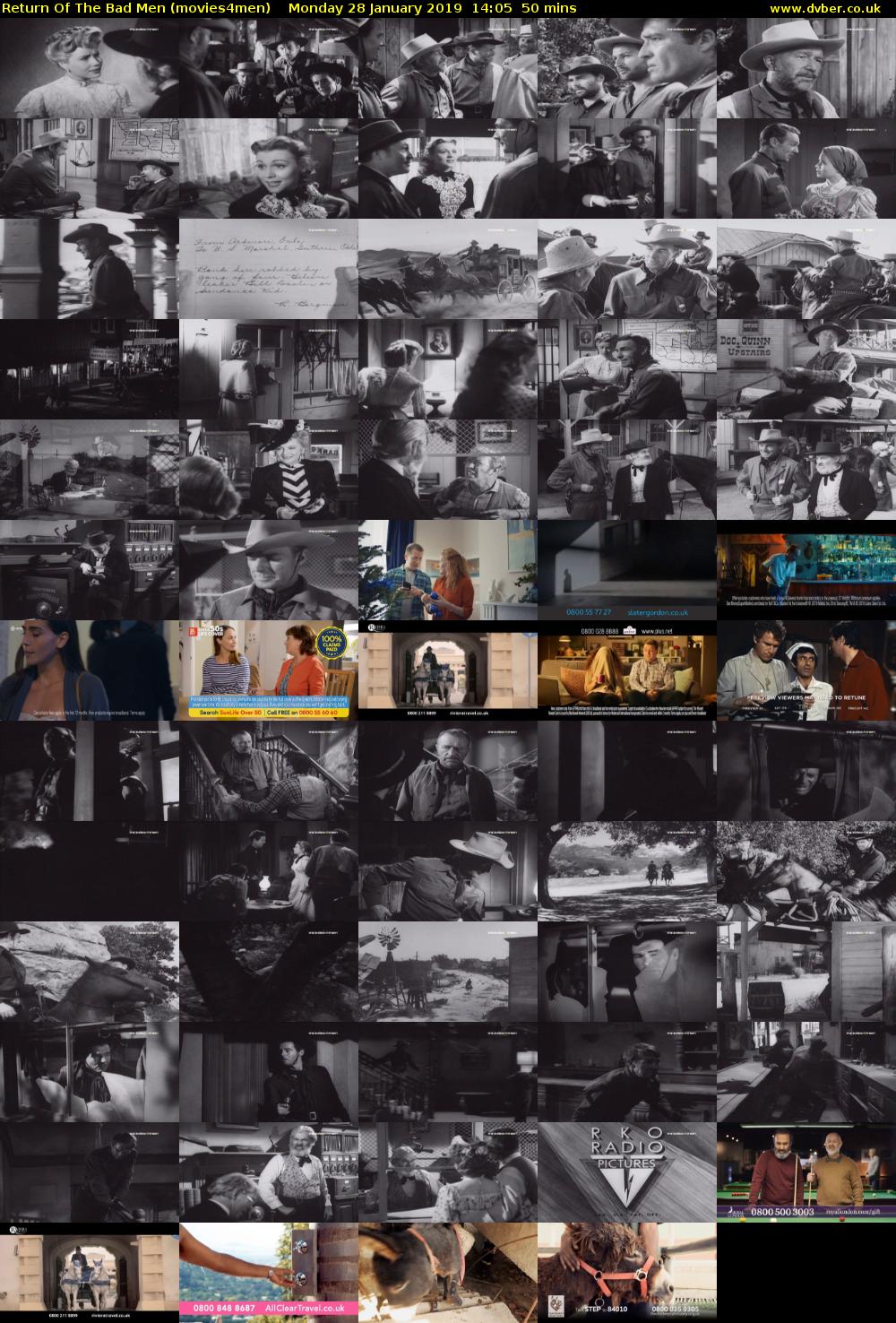 Return Of The Bad Men (movies4men) Monday 28 January 2019 14:05 - 14:55