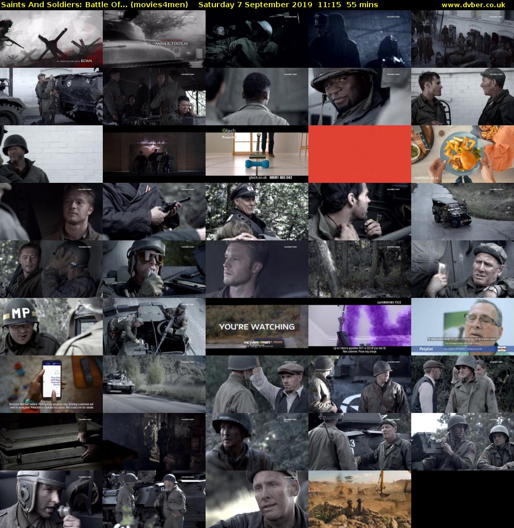 Saints And Soldiers: Battle Of... (movies4men) Saturday 7 September 2019 11:15 - 12:10