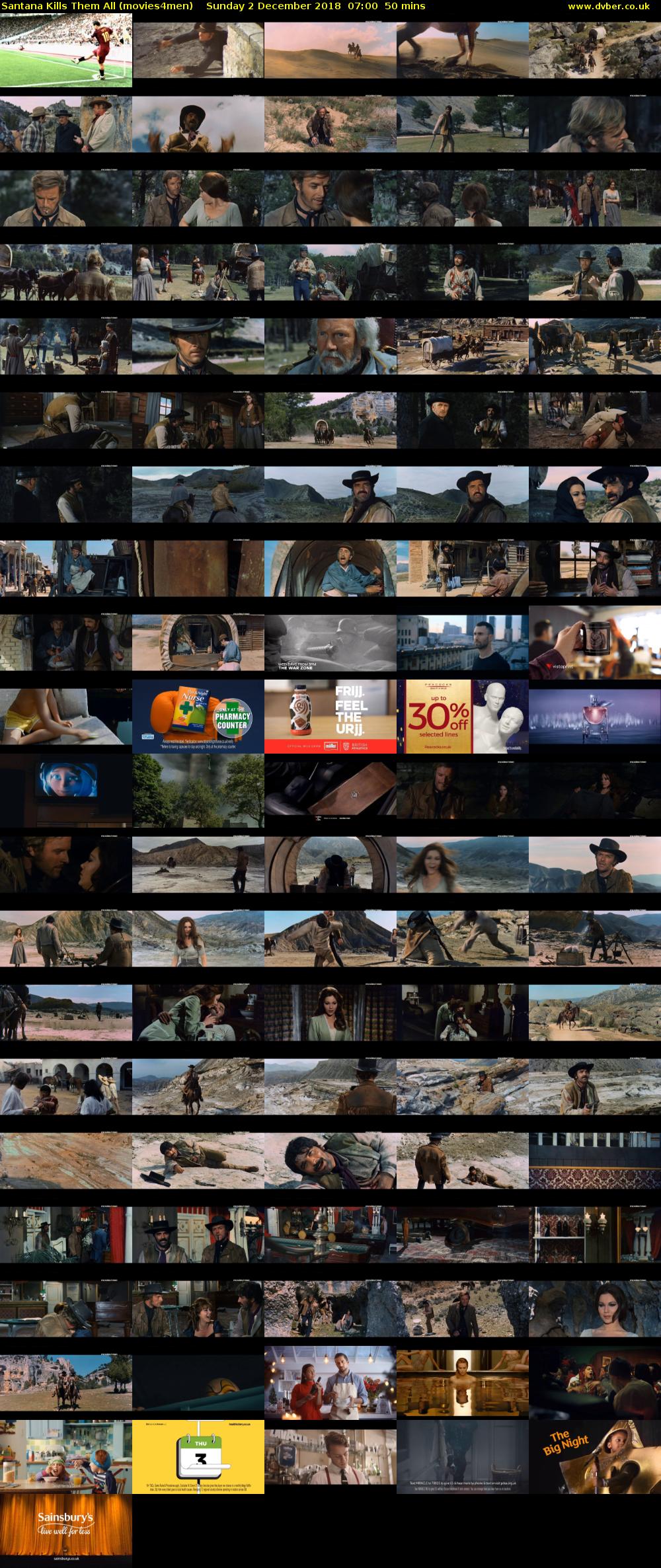 Santana Kills Them All (movies4men) Sunday 2 December 2018 07:00 - 07:50