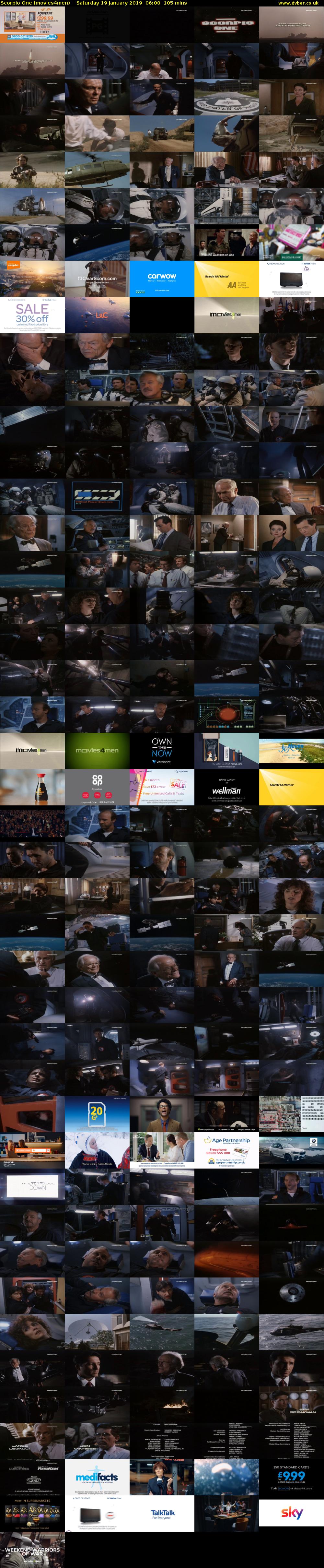 Scorpio One (movies4men) Saturday 19 January 2019 06:00 - 07:45