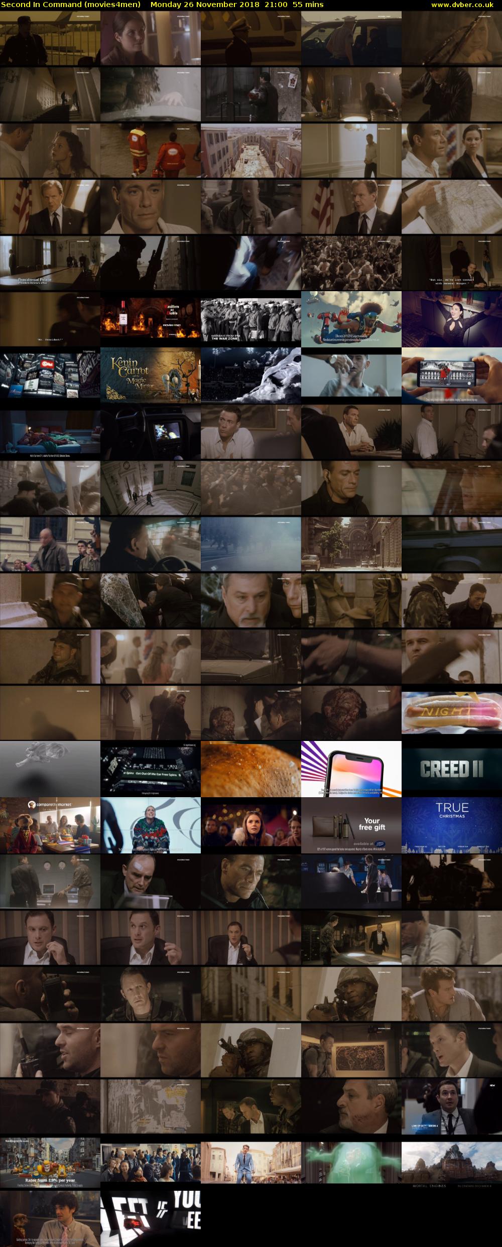 Second In Command (movies4men) Monday 26 November 2018 21:00 - 21:55