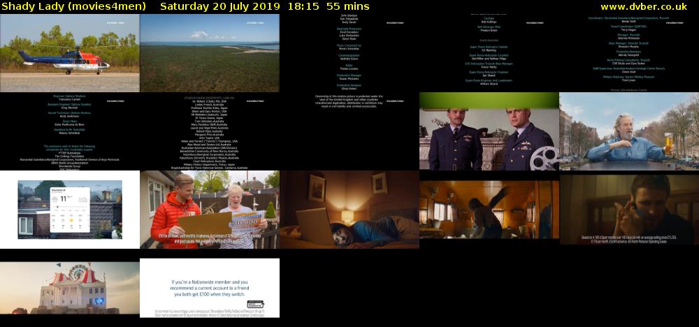 Shady Lady (movies4men) Saturday 20 July 2019 18:15 - 19:10
